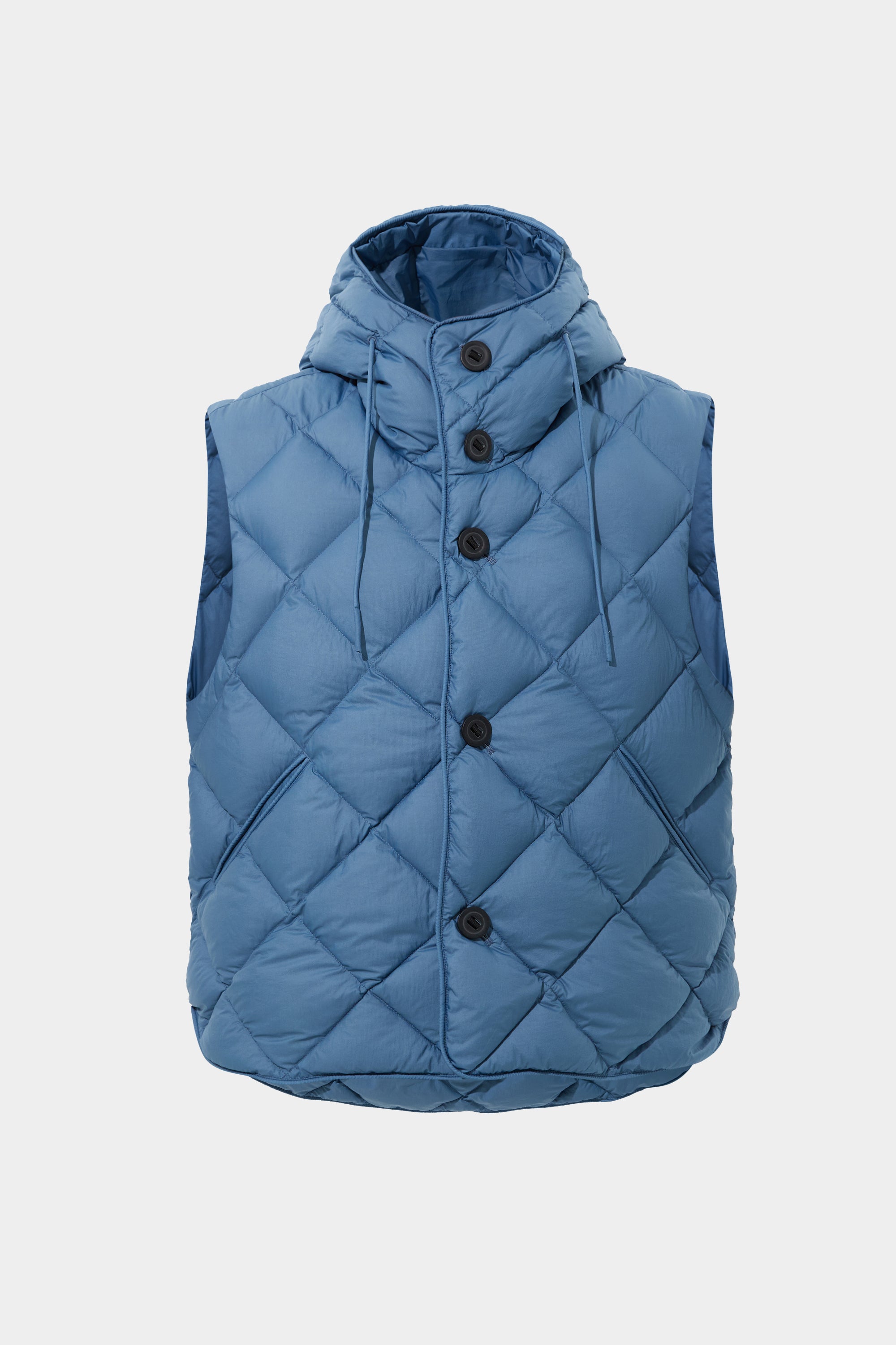 Cozy Vest Man Micro Stone Blue