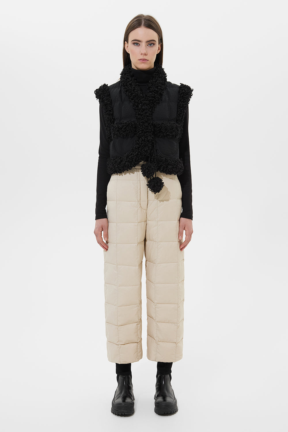 CROPPED KEPTAR VEST STEFANIA BLACK