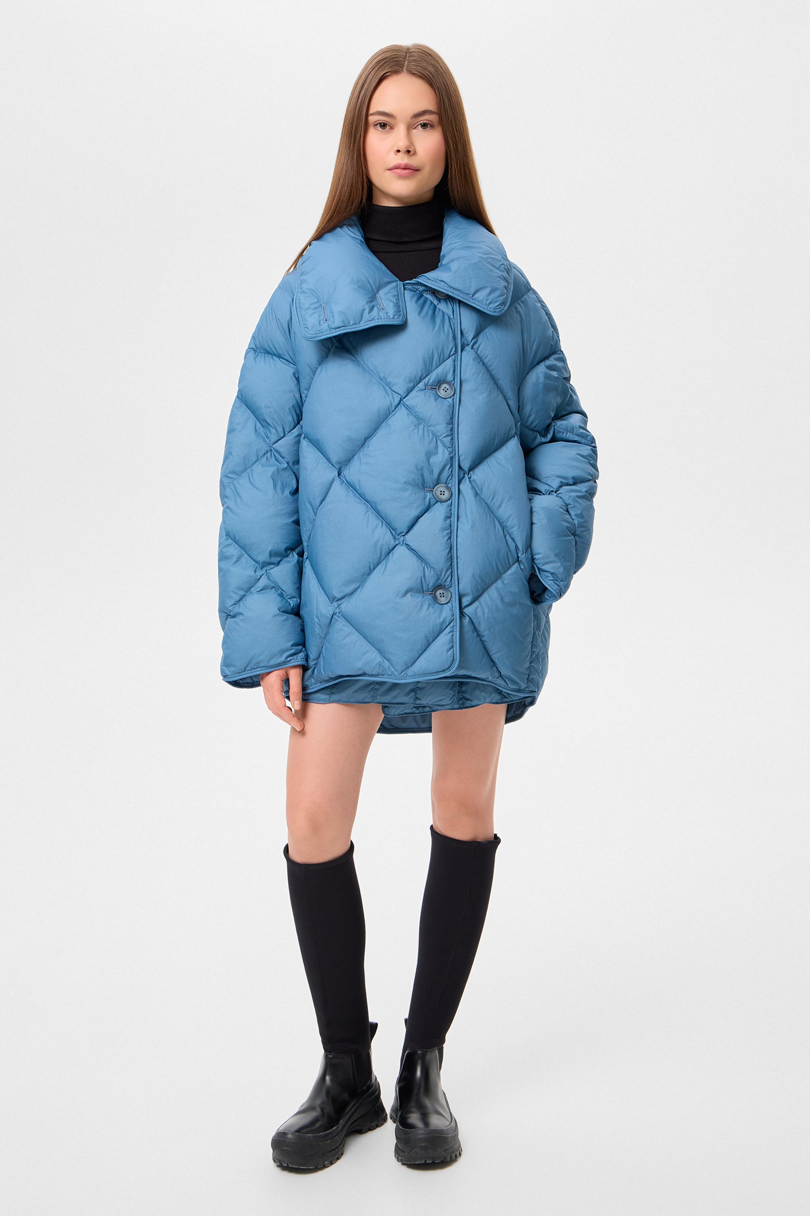 Cozy Queen Jacket Micro Stone Blue