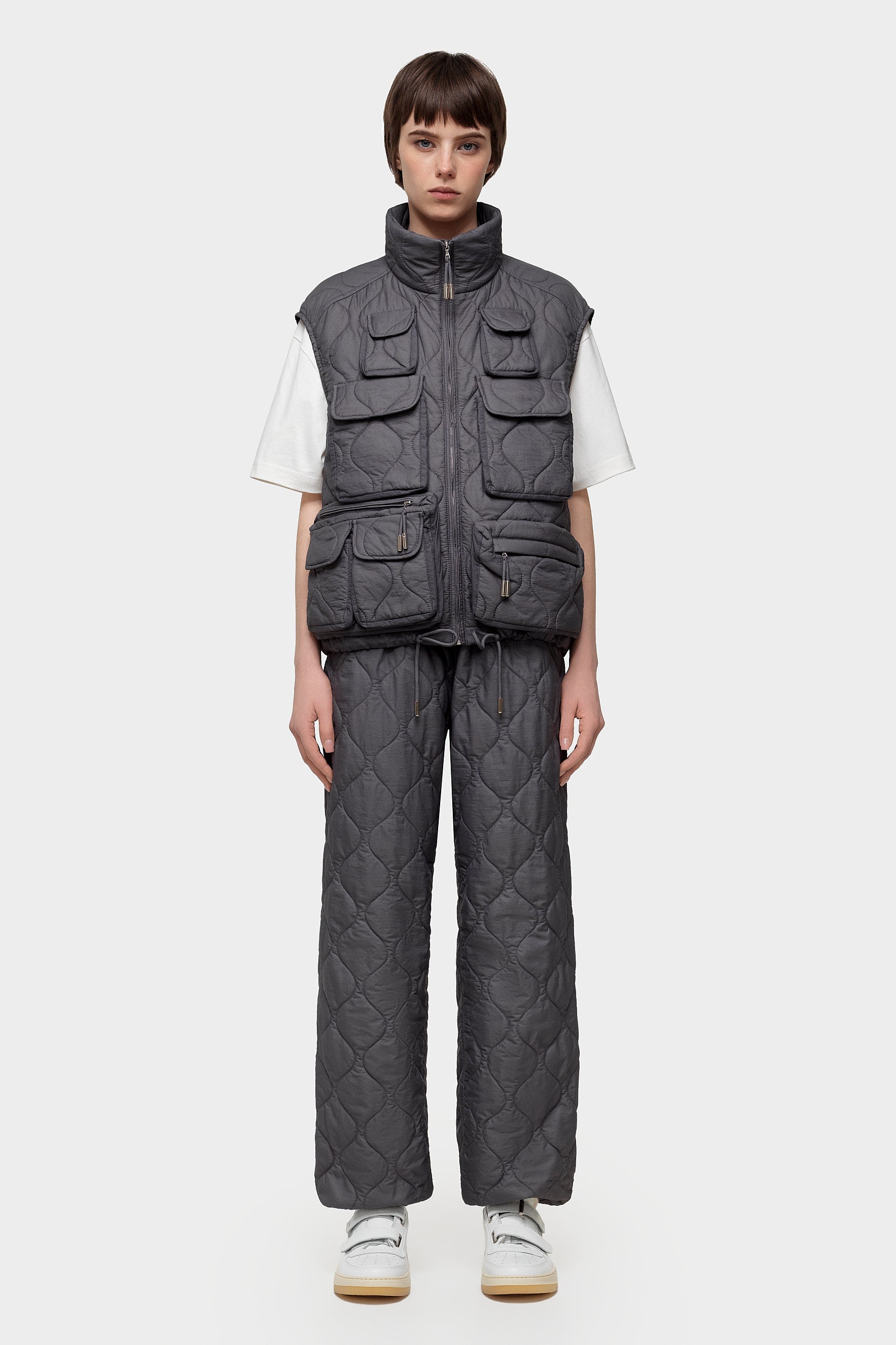 Fisherman Vest Ketchup Grey