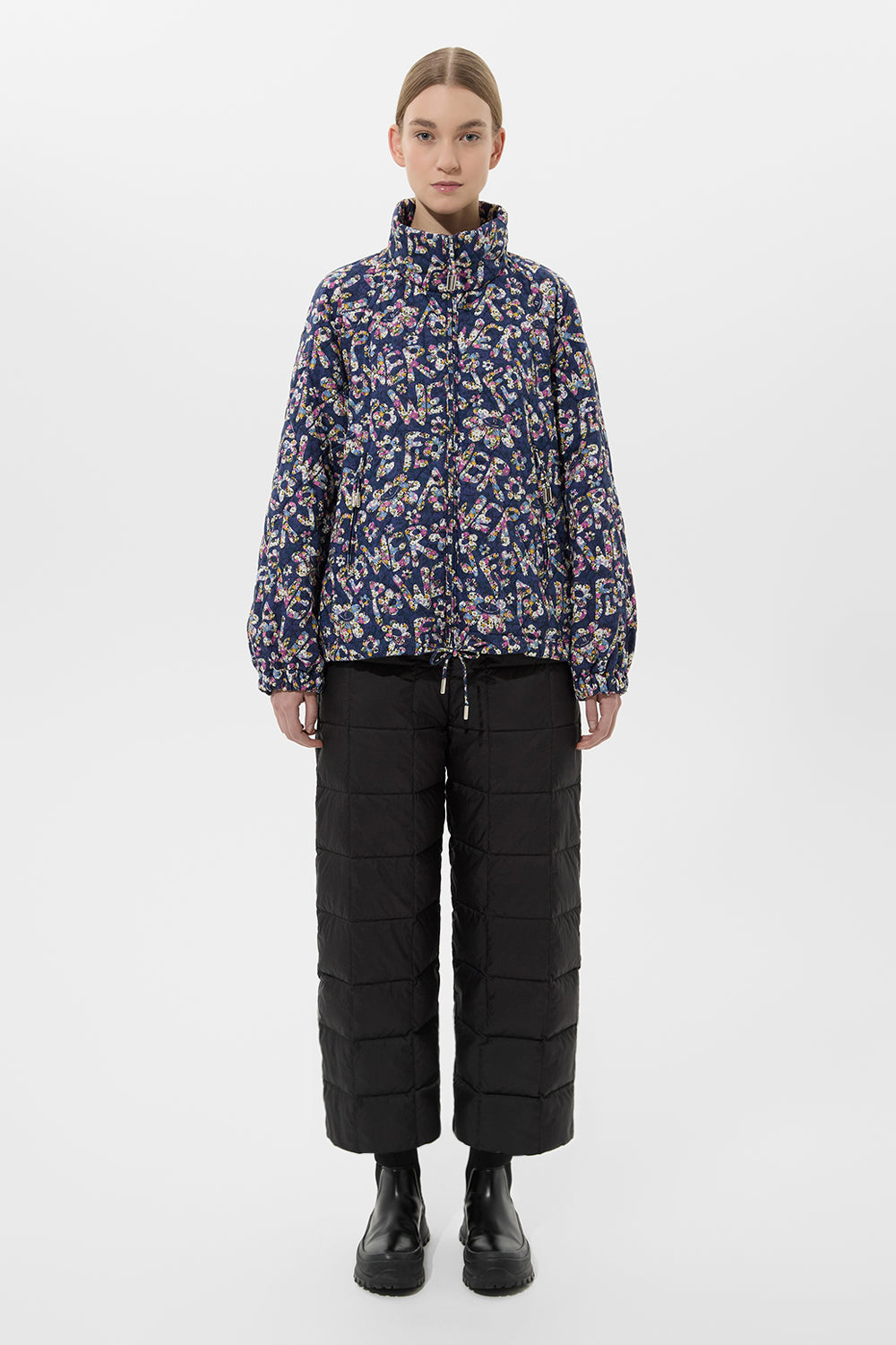 Trial Jacket Flower Navy