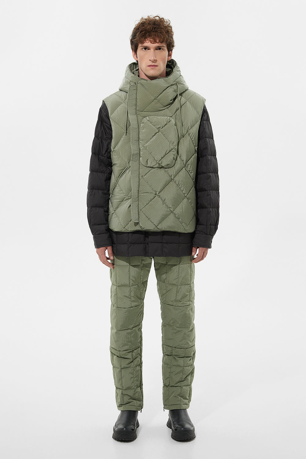 Atti Vest Man Rib Khaki