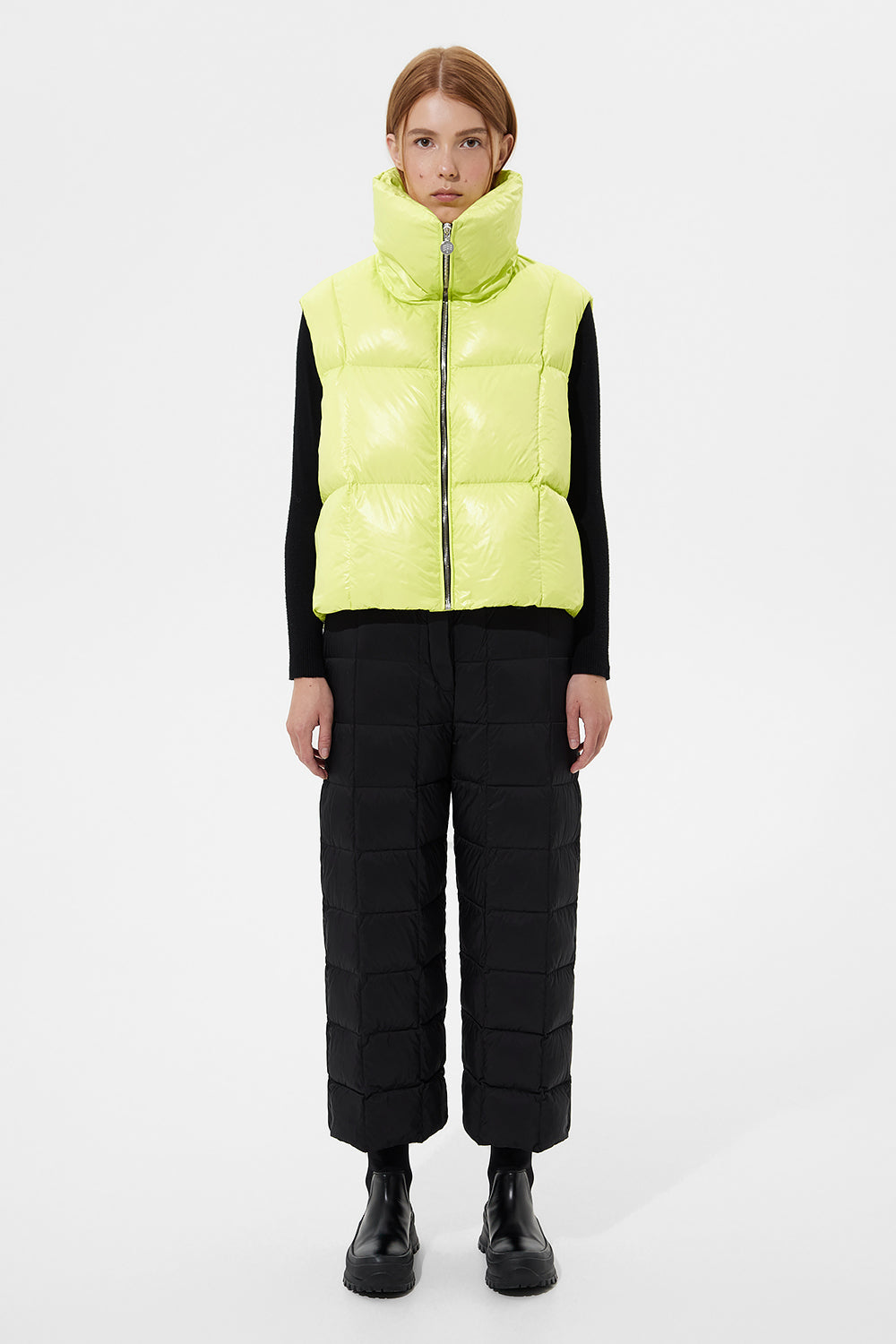 Zip Vest Silky Lime