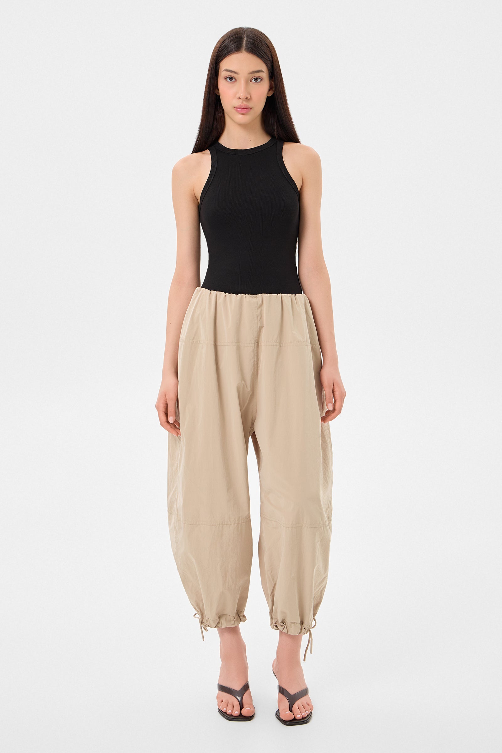 Light Balloon Pants Scooter Beige