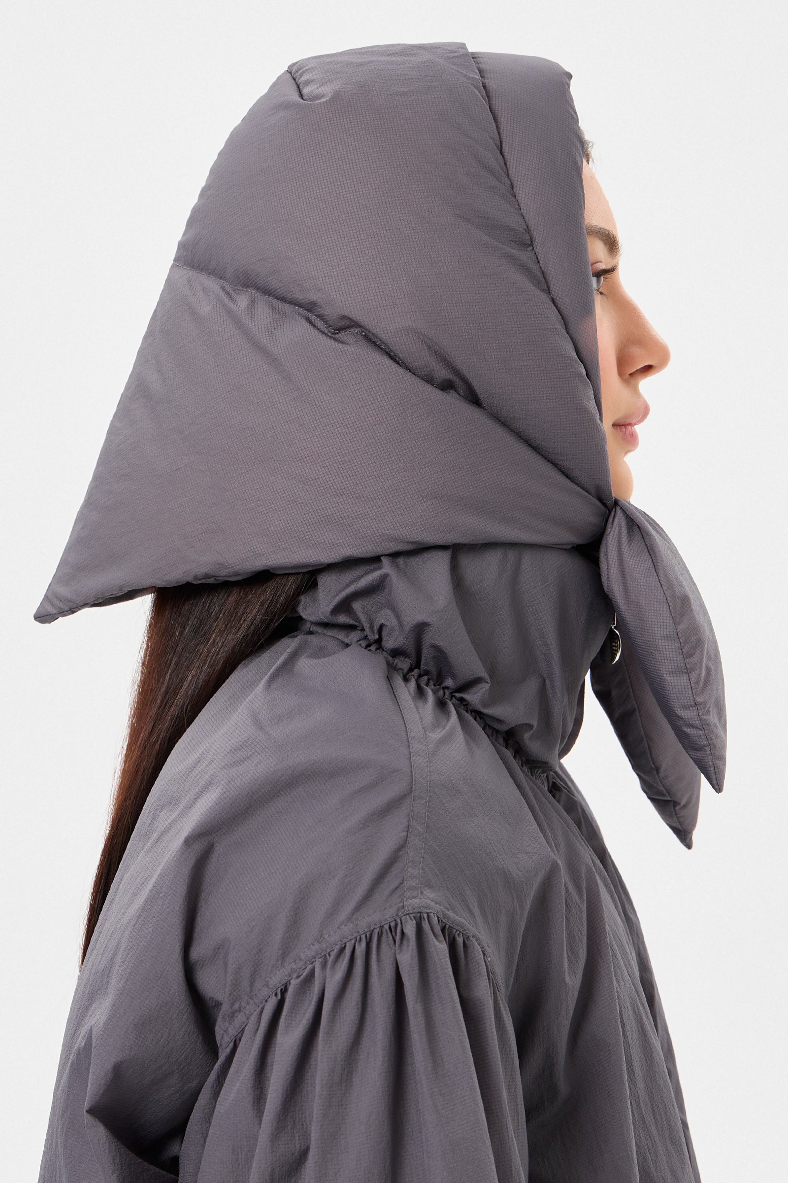 Hustka Hood Ketchup Grey