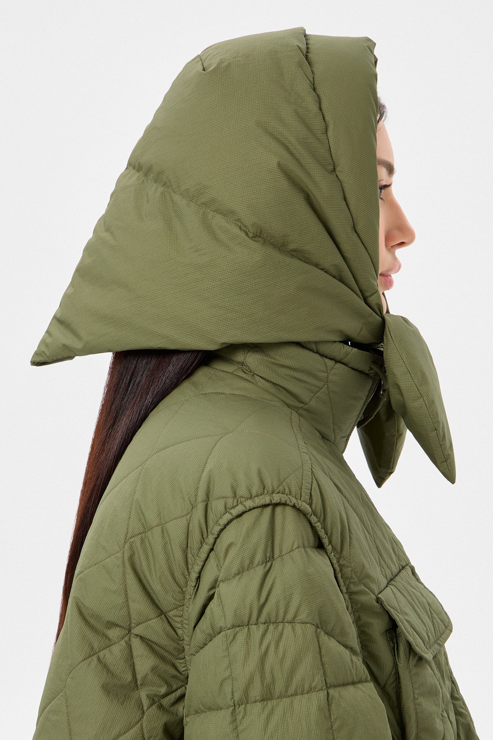 Hustka Hood Ketchup Khaki