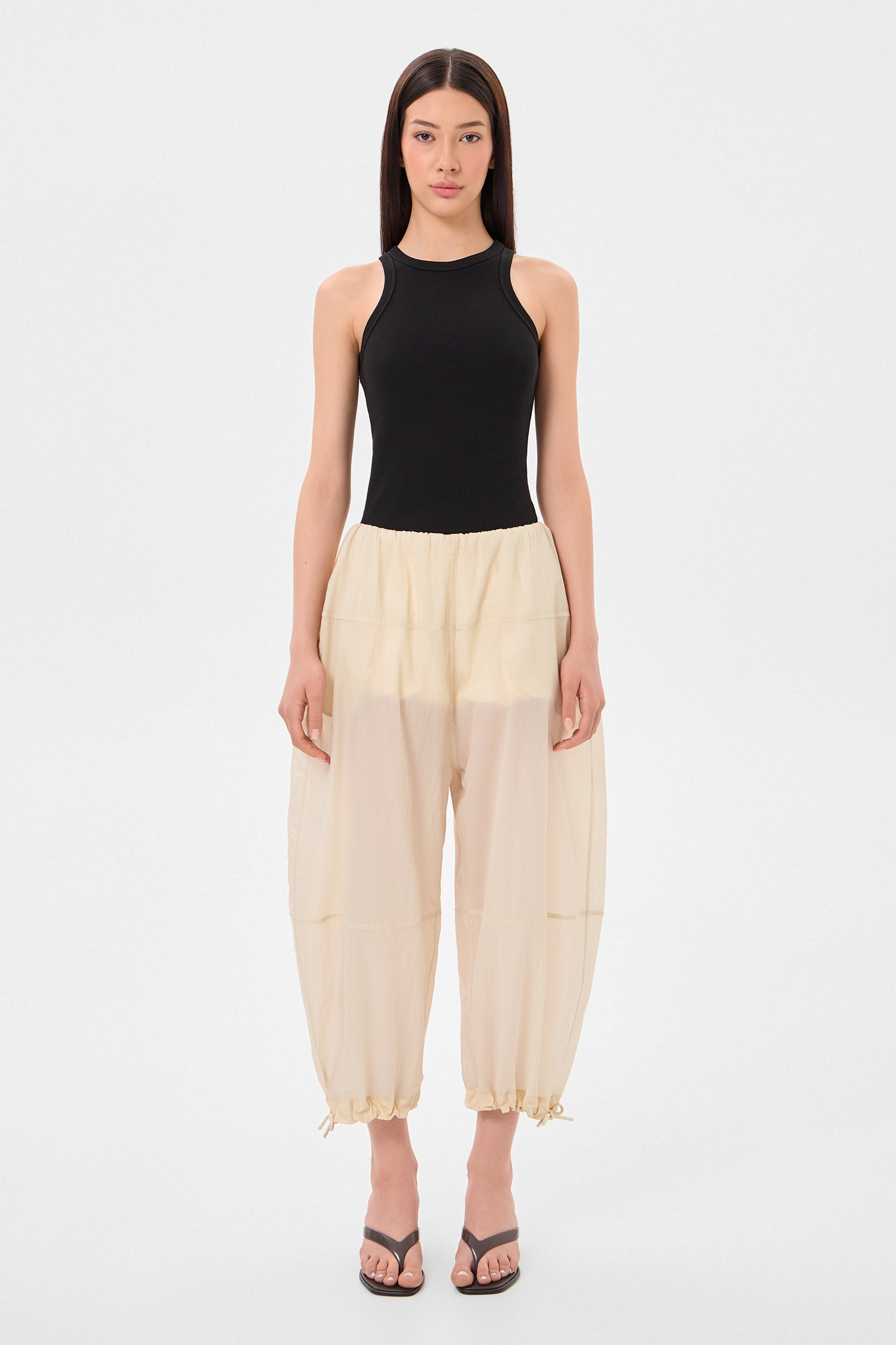 Light Balloon Pants Ketchup Beige