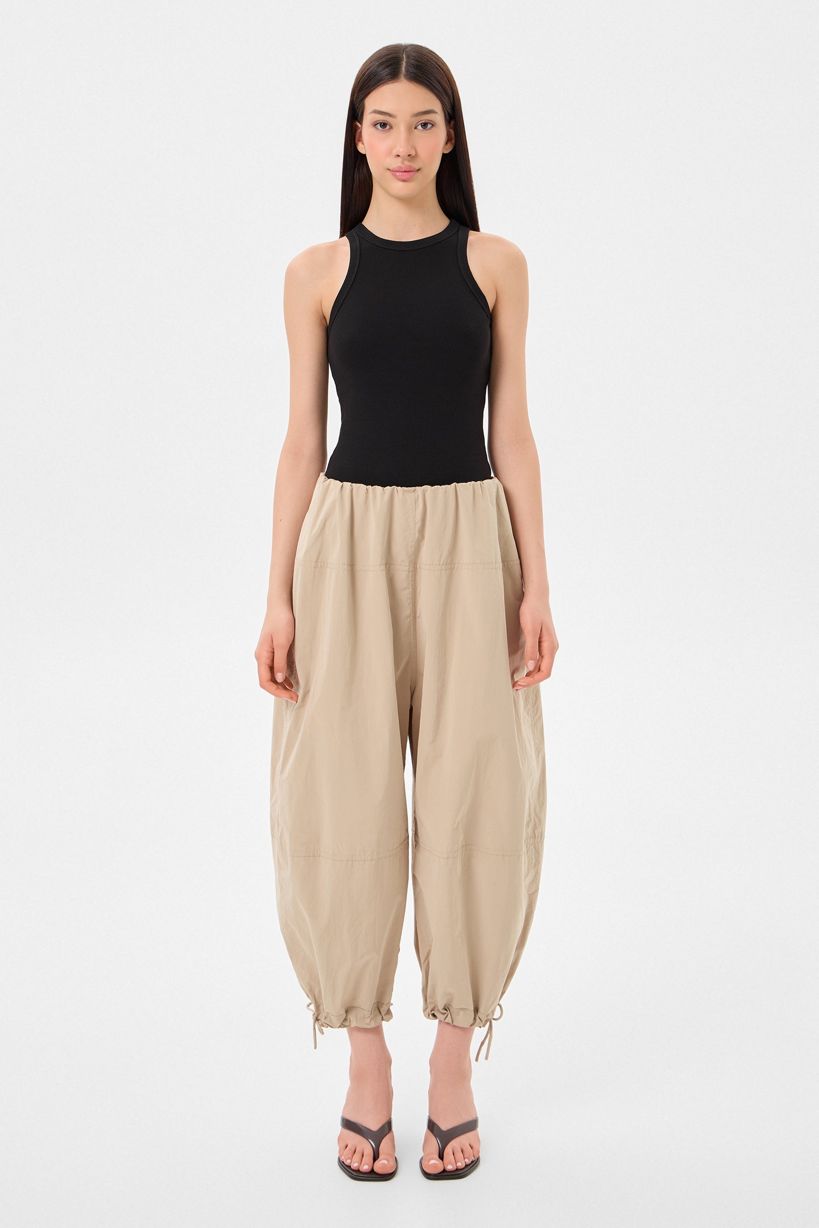 Light Balloon Pants Scooter Beige