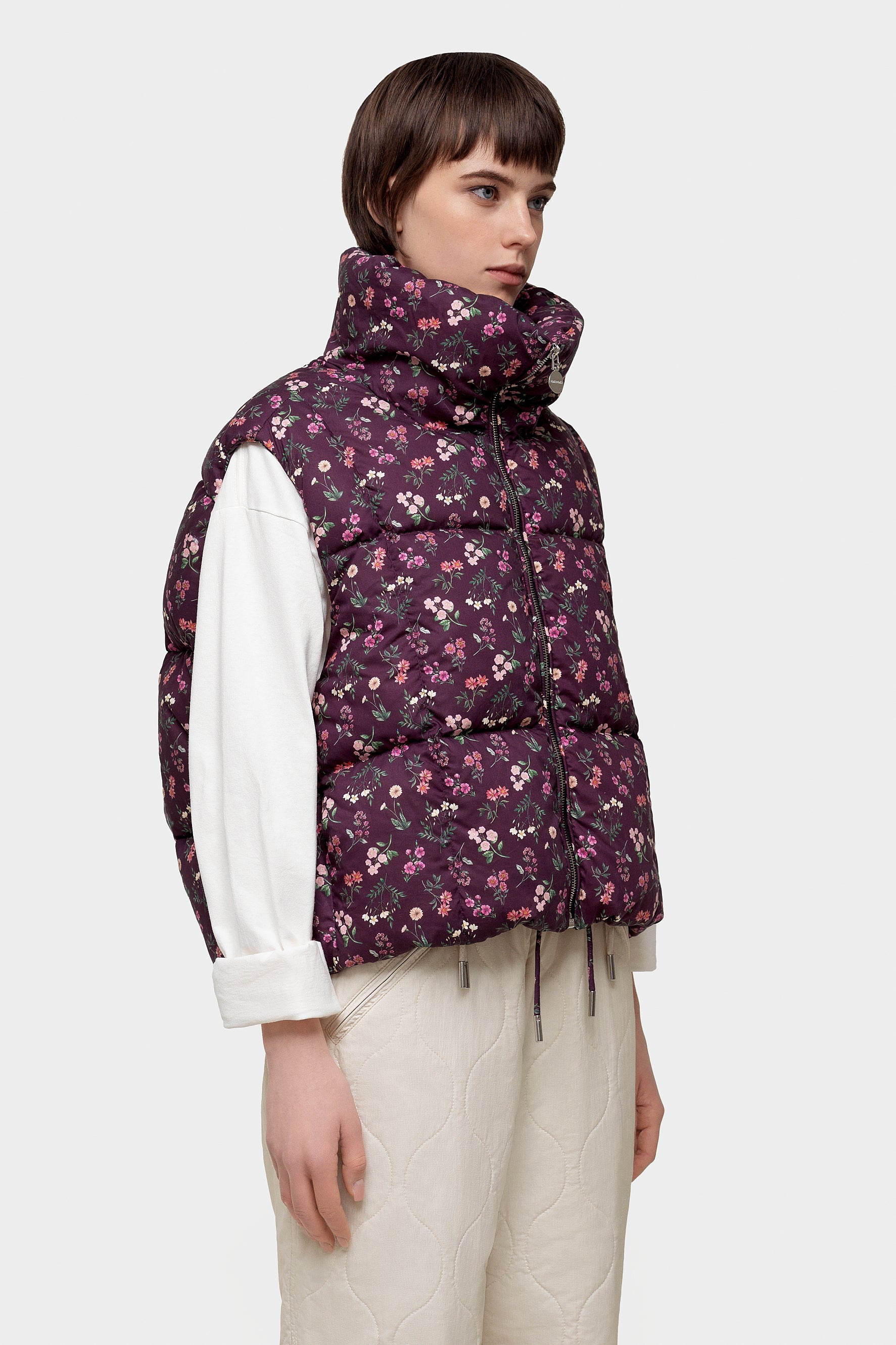 Zip Vest Annie Plum