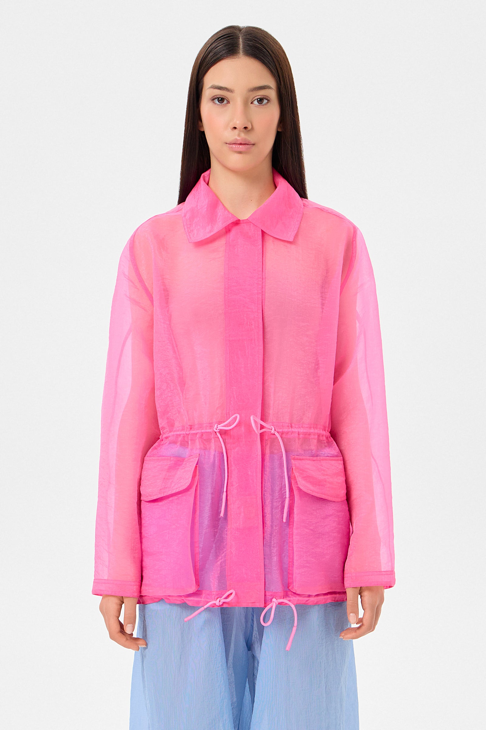 Cap Jacket Neon Pink