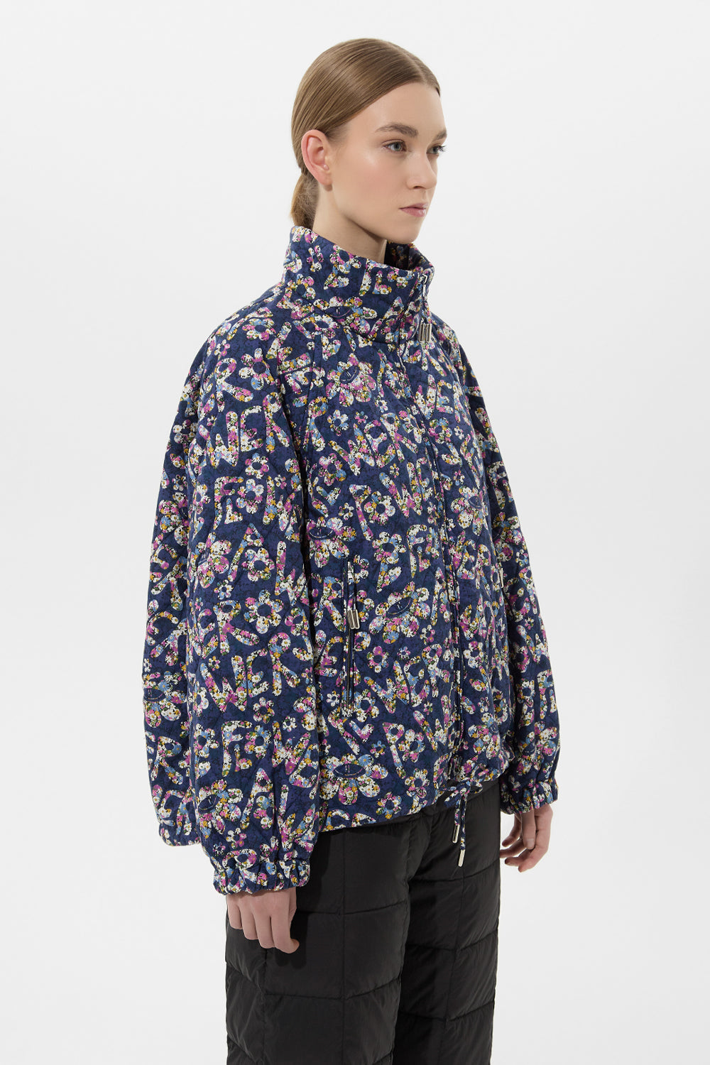 Trial Jacket Flower Navy