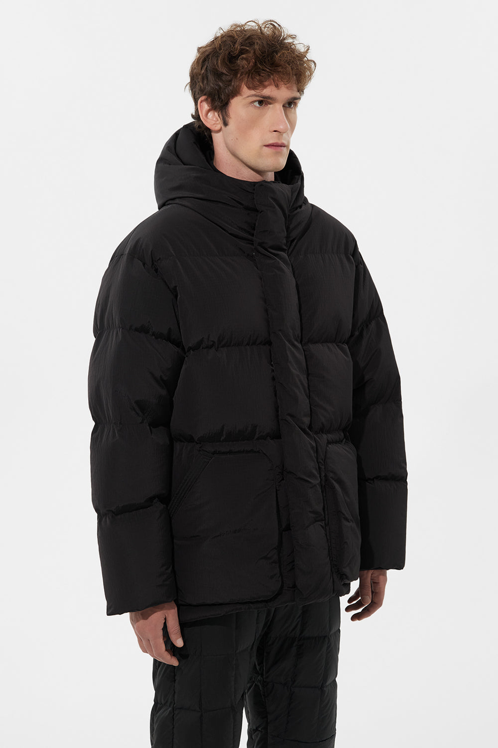 Michlin Jacket Man Rib Black