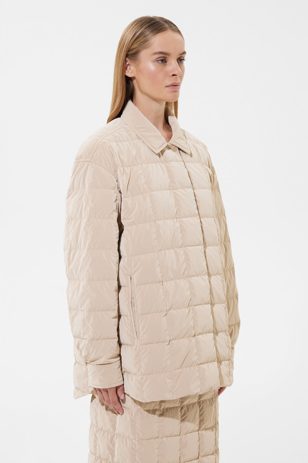 Kalik Down Shirt Powder Ivory
