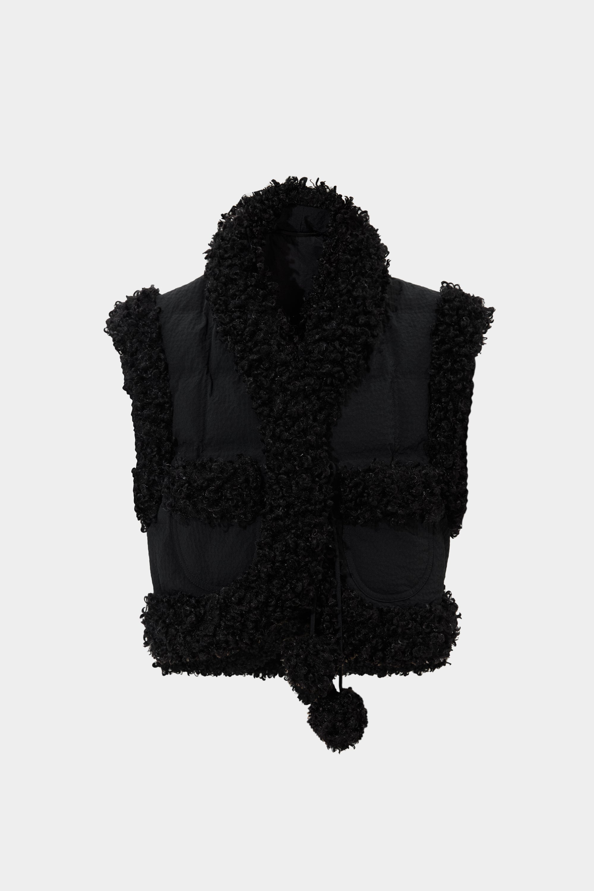 CROPPED KEPTAR VEST STEFANIA BLACK