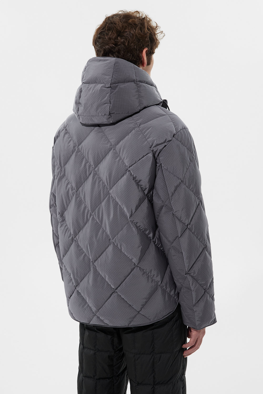 Atti Jacket Man Rib Grey Violet