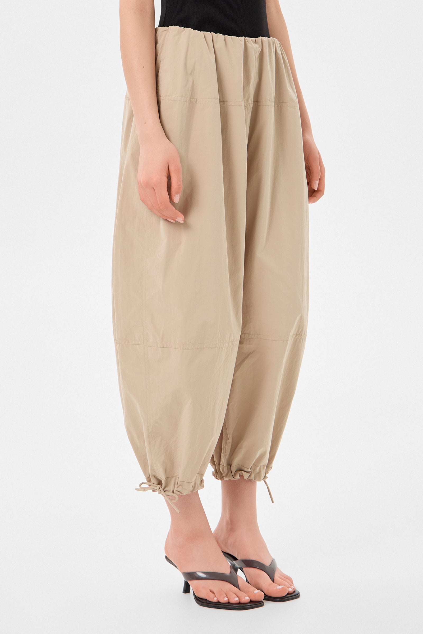 Light Balloon Pants Scooter Beige