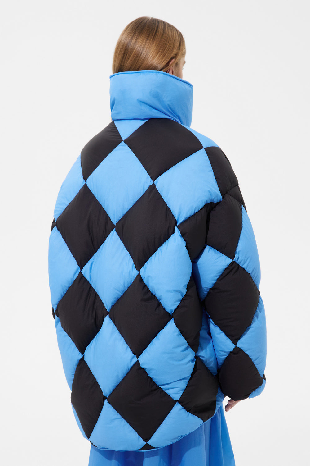 Diamond Cozy Queen Jacket Micro Right Blue