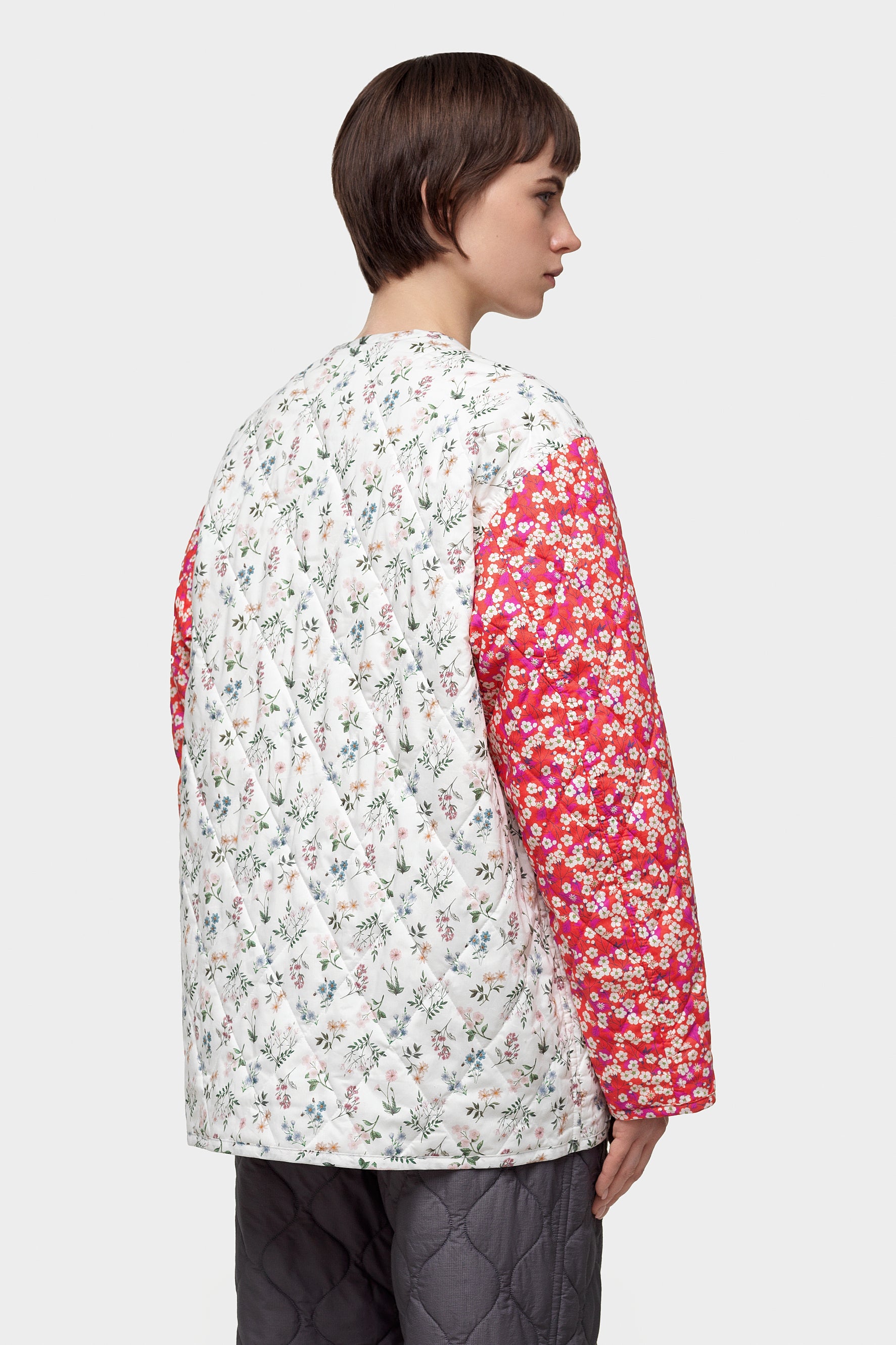 Patchwork Crocus Jacket Annie White + Mitsi Red