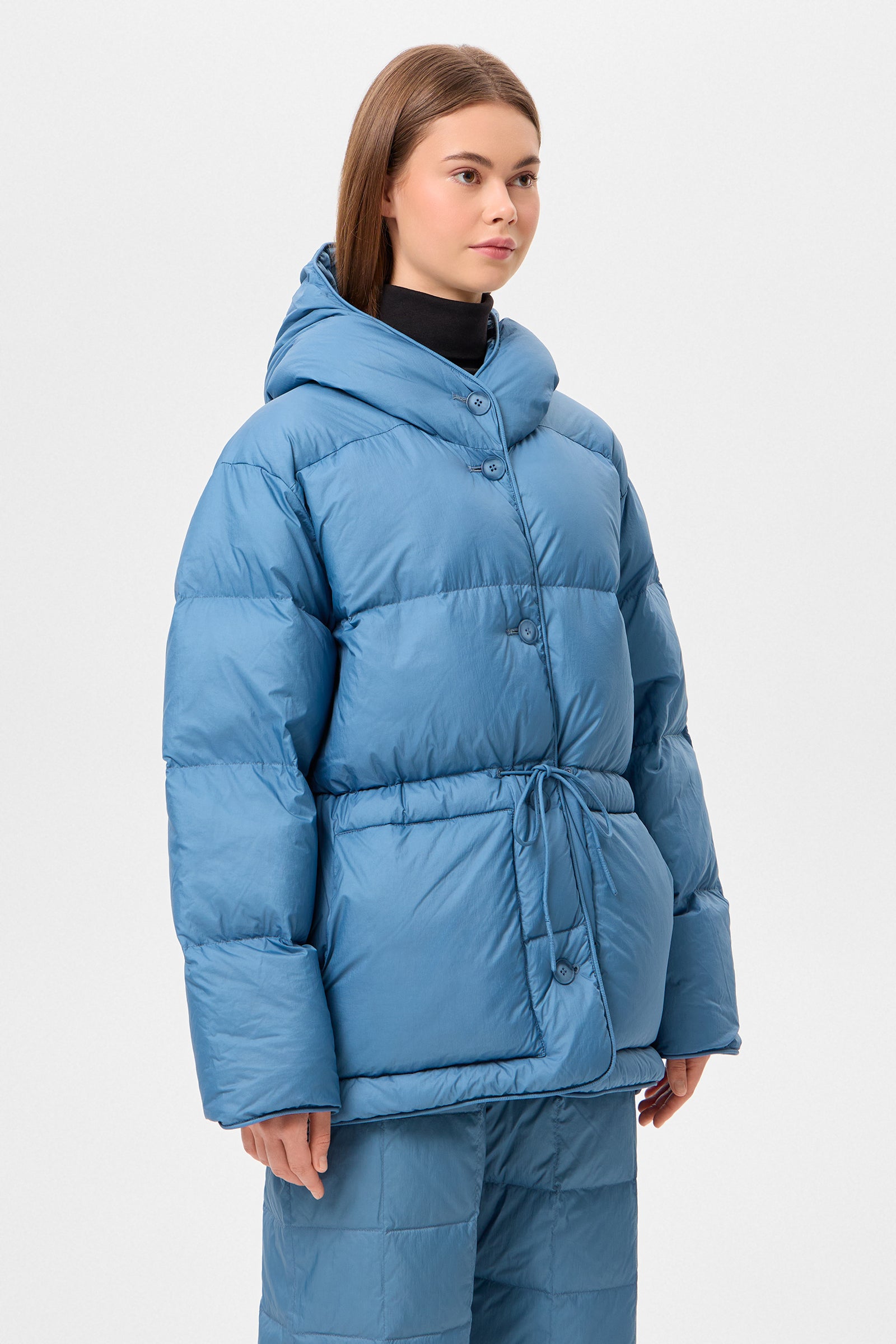 Cozy Michlin Jacket Micro Stone Blue