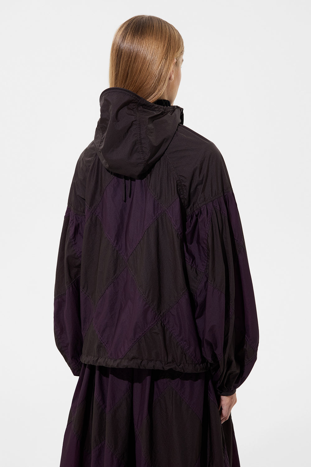 Diamond Balloon Jacket Micro Pomegranate + Micro Brown