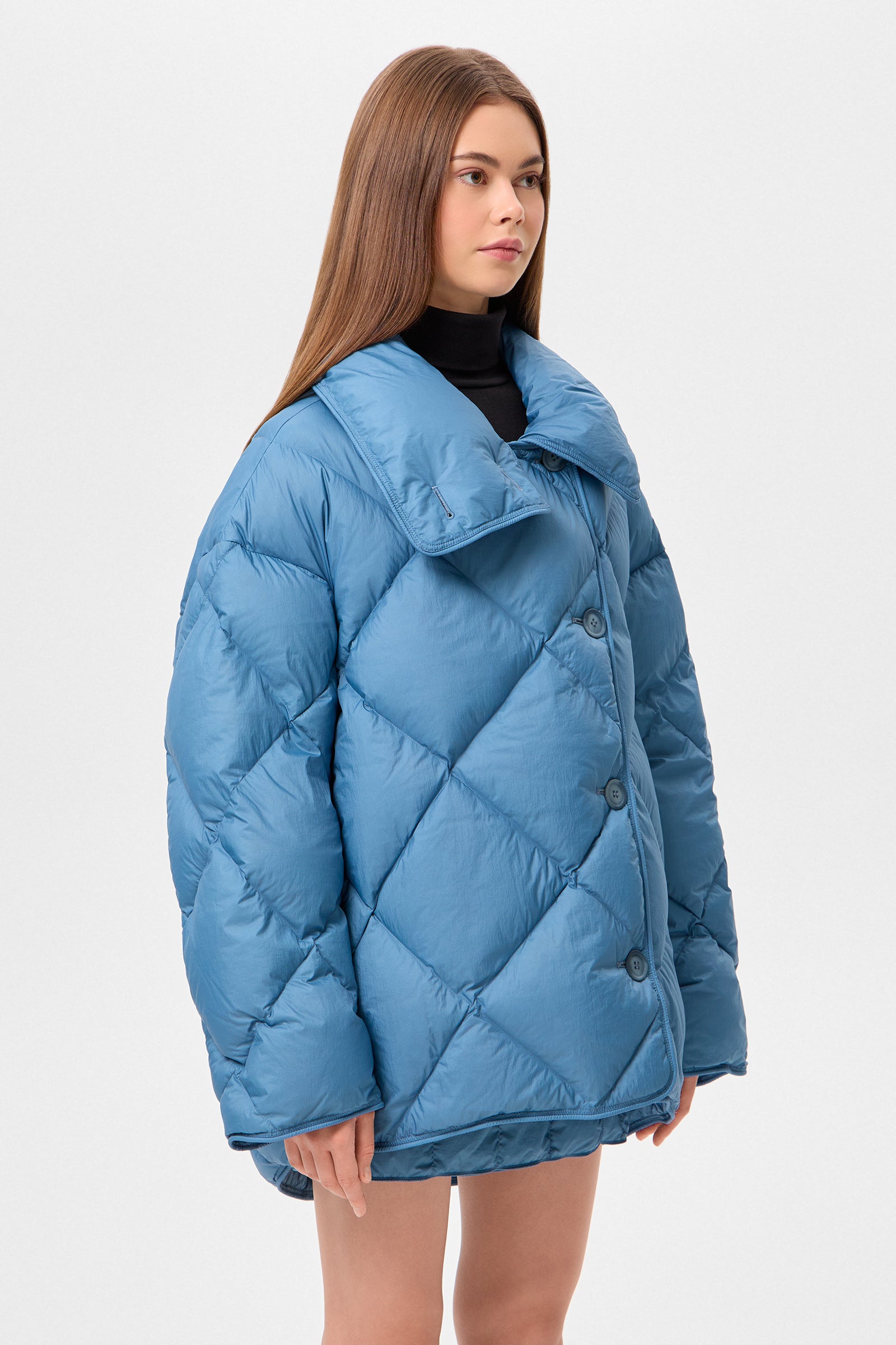 Cozy Queen Jacket Micro Stone Blue