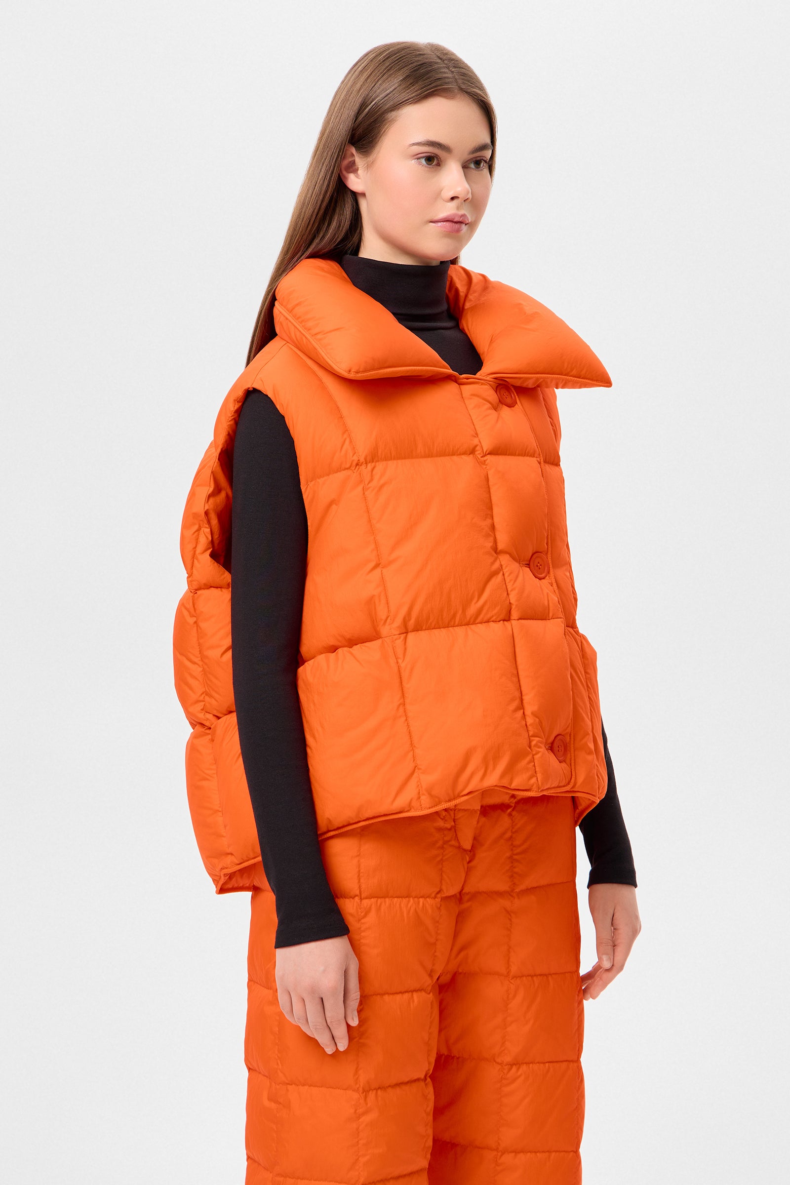 Cozy Cloud Vest Micro Orange