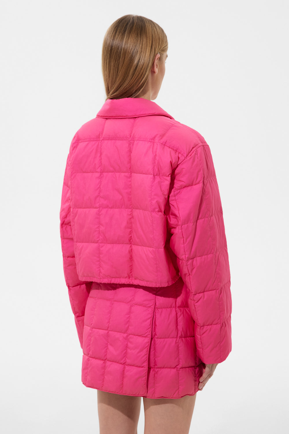 Cropped Down Shirt Micro Pink
