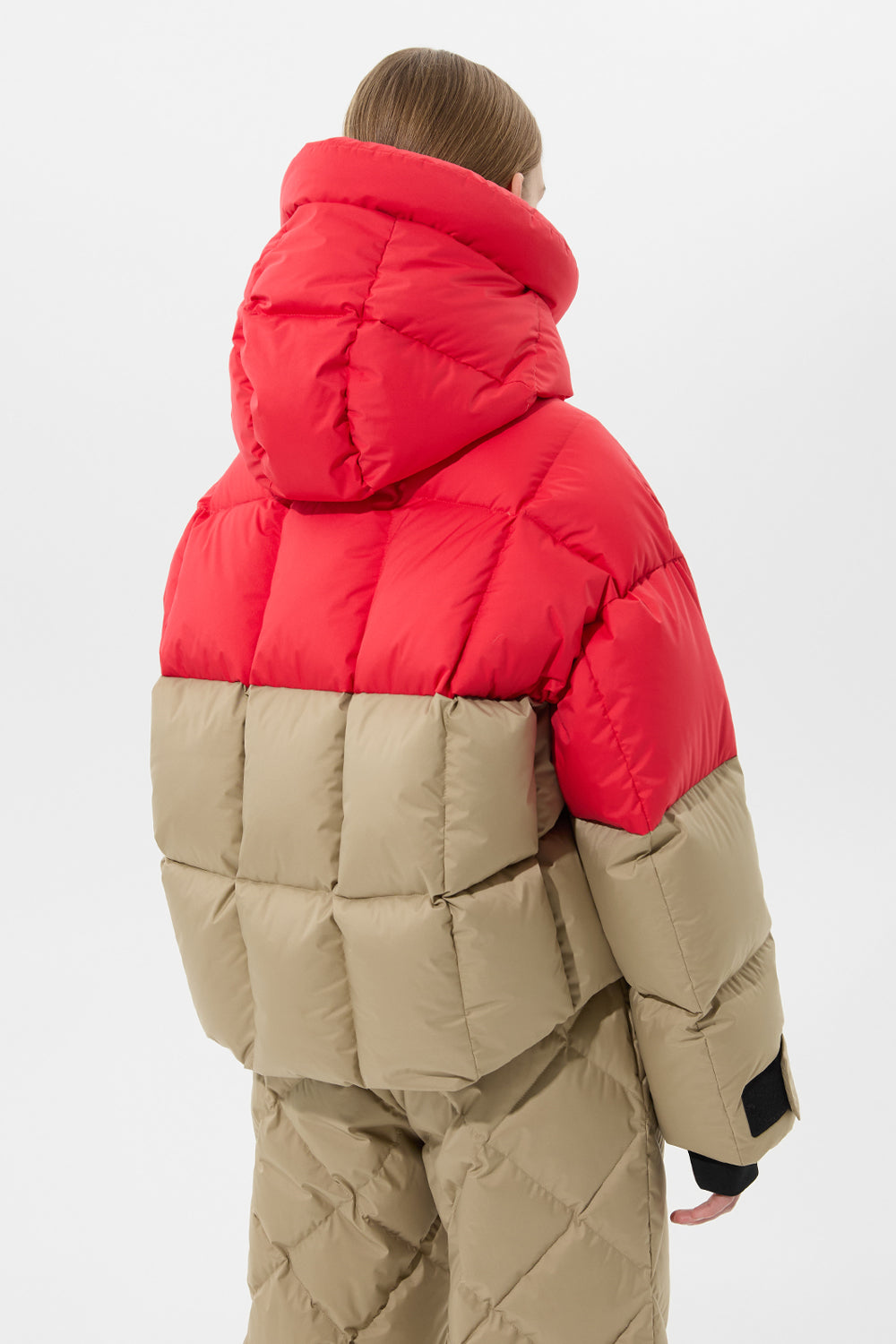 Double Apres Ski Wendy Jacket Tec Red + Beige