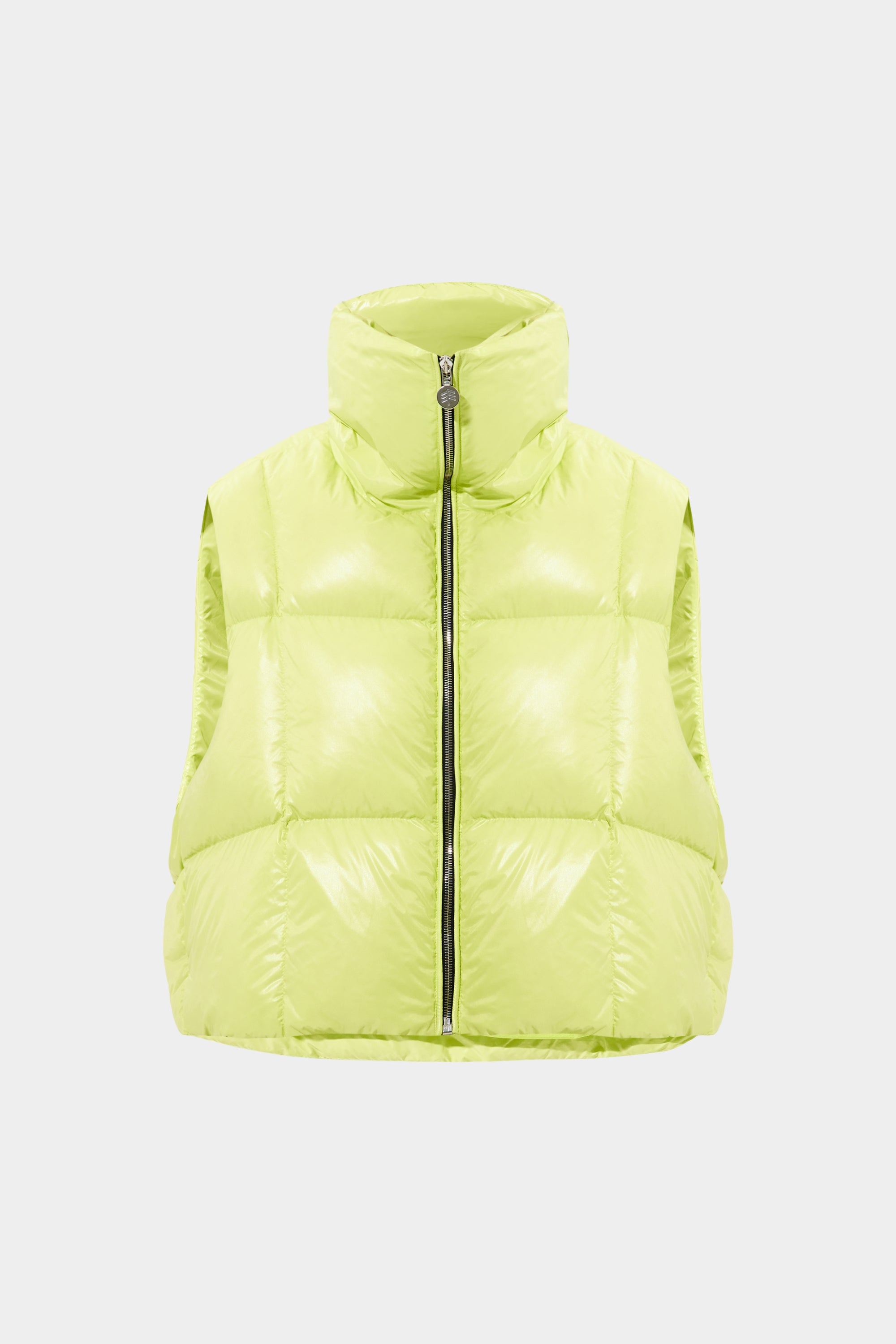 Zip Vest Silky Lime