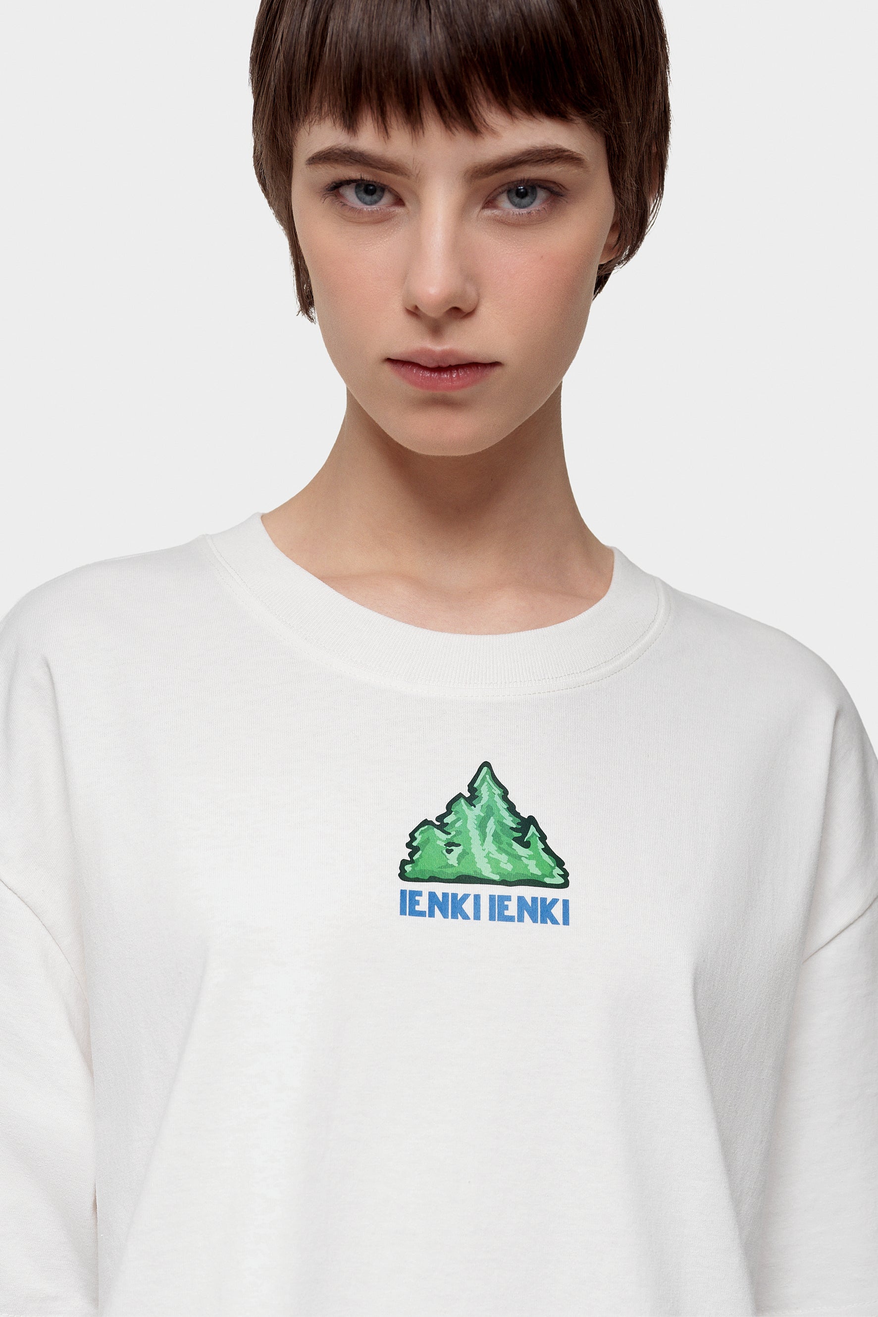 T-shirt White + Forest