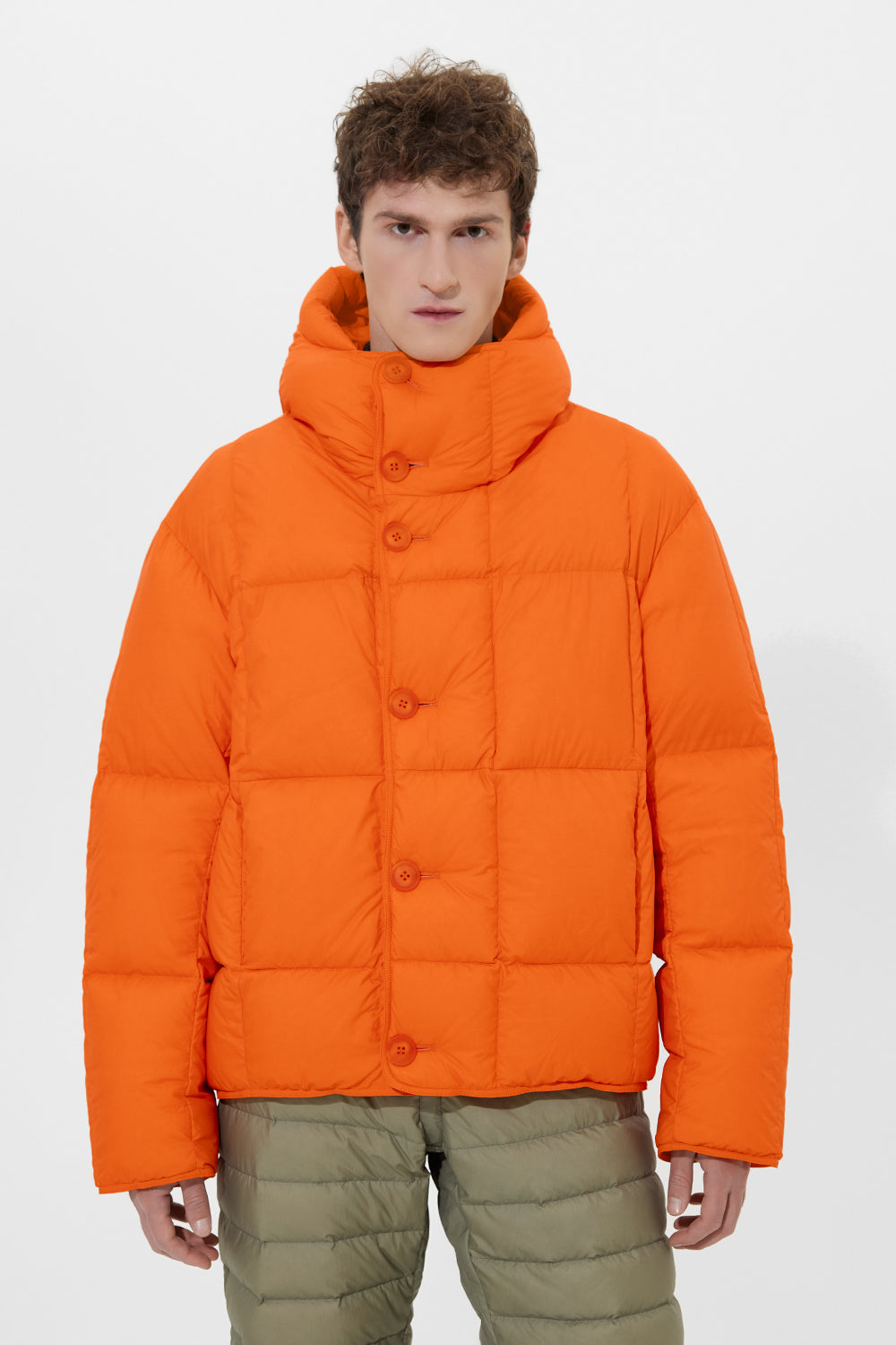 Young Jacket Man Micro Orange