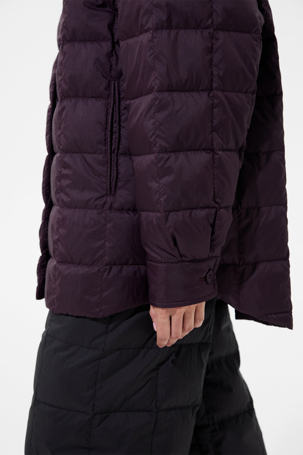 Kalik Down Shirt Micro Pomegranate