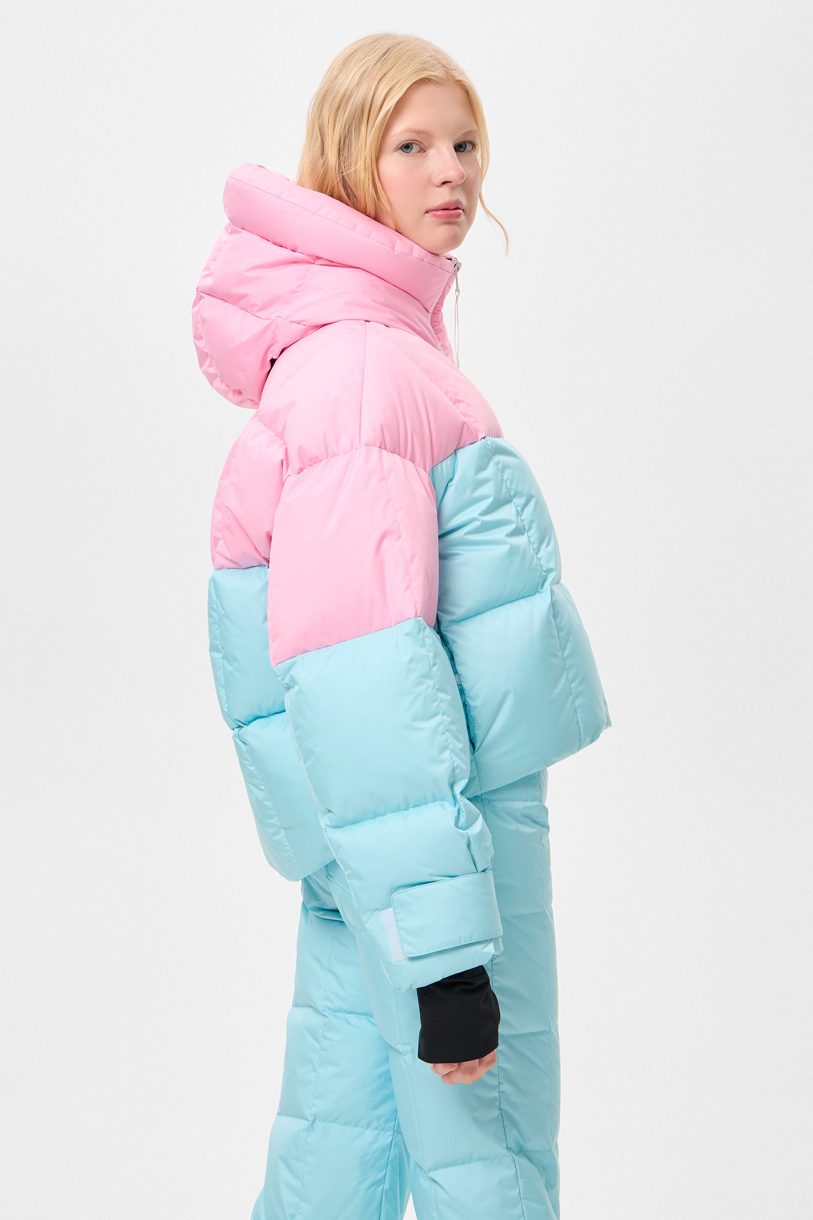 Double Apres Ski Wendy Jacket Tec Pink + Aqua