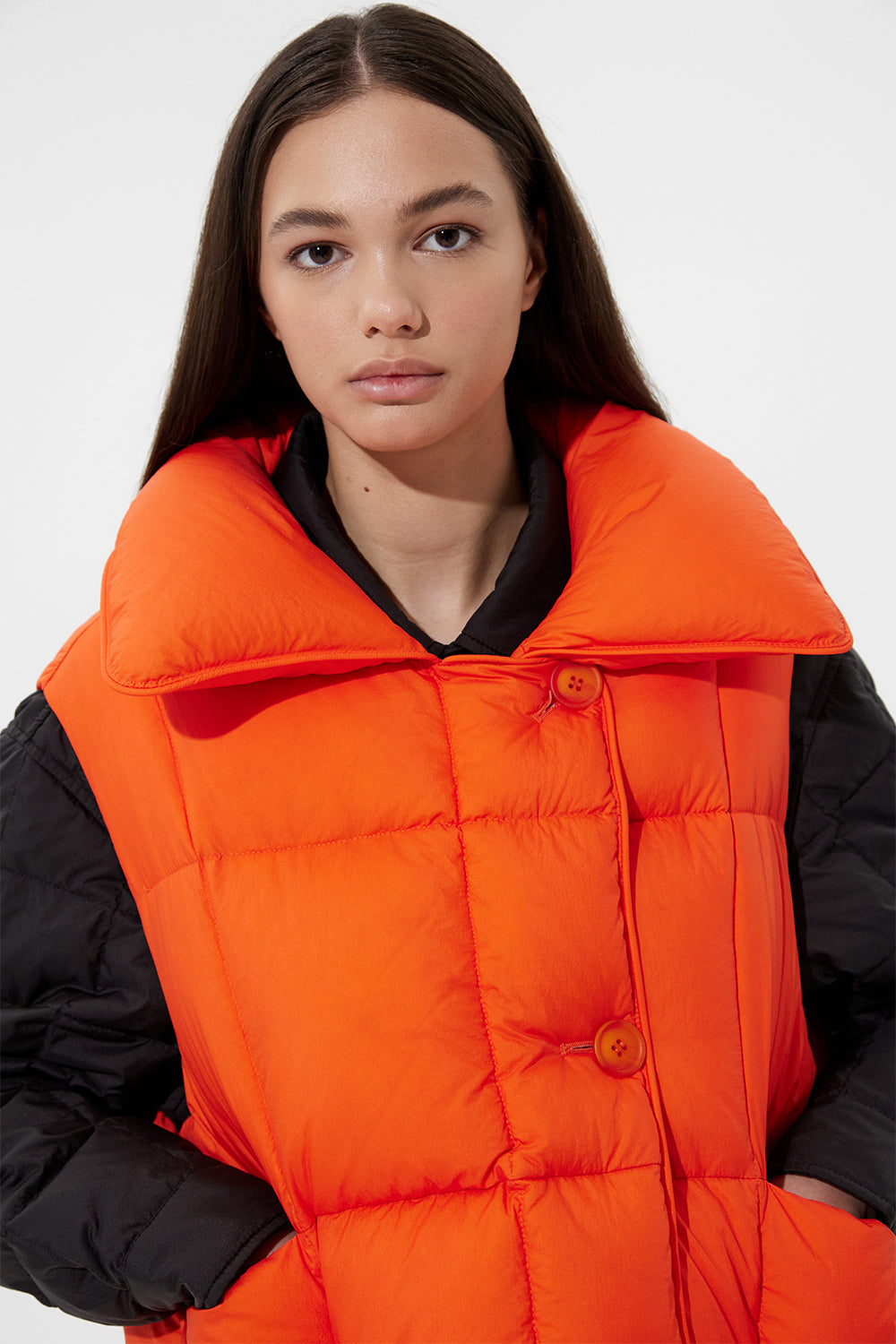 Cozy Vest Micro Brick Orange