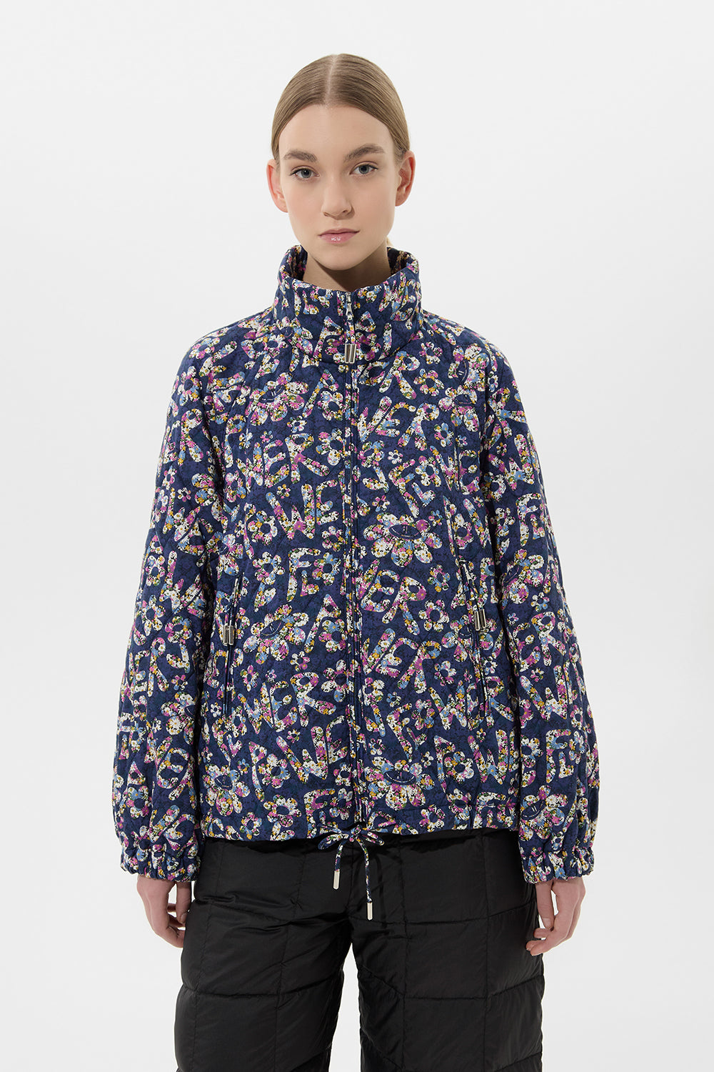 Trial Jacket Flower Navy