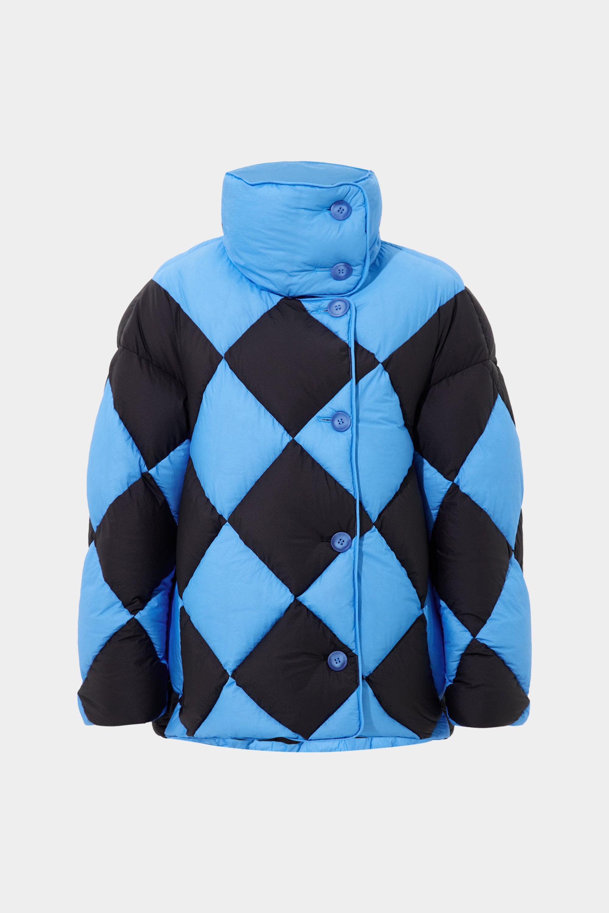 Diamond Cozy Queen Jacket Micro Right Blue