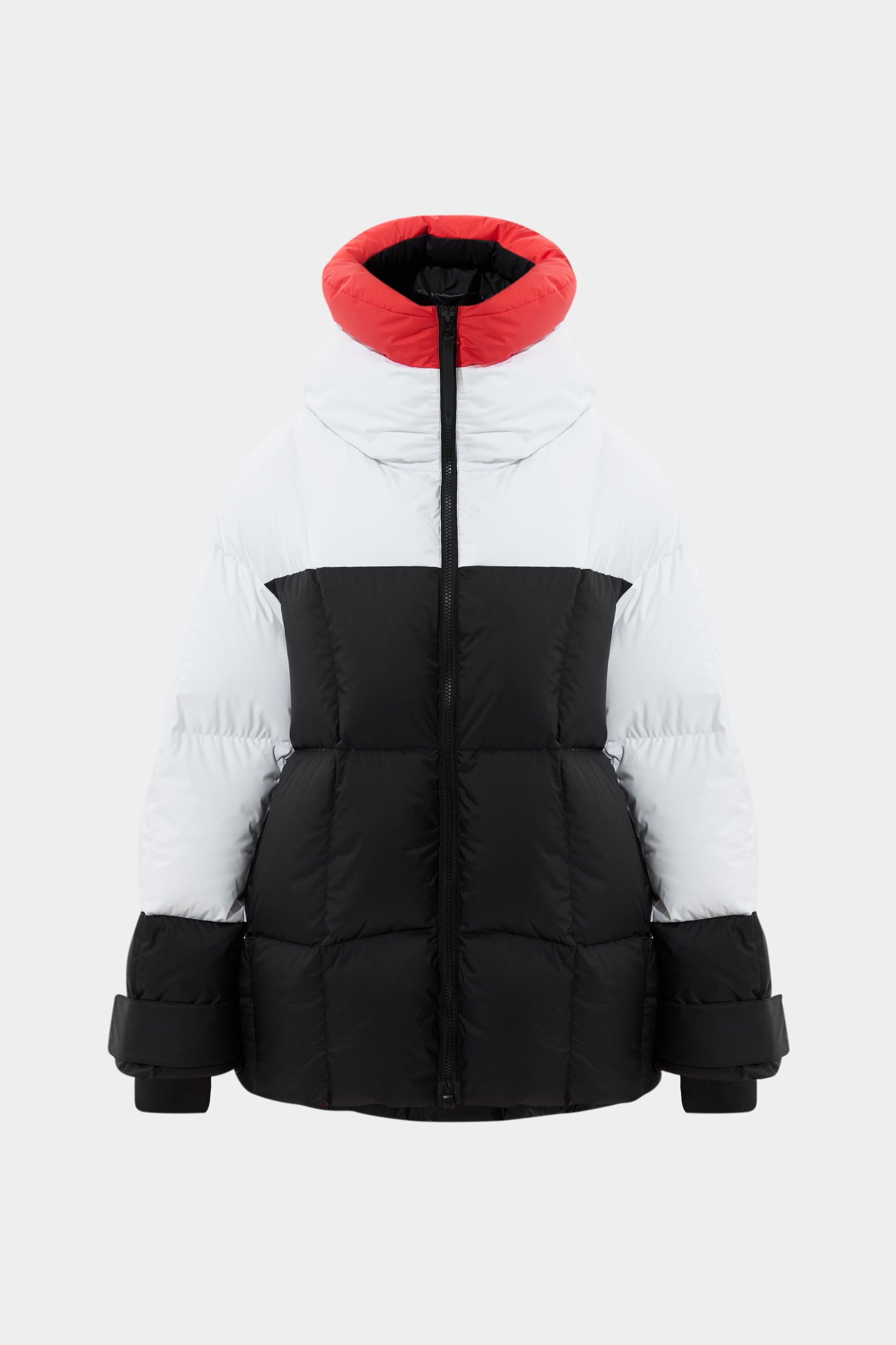 Multi Apres Ski Long Wendy Jacket Tec Red + White + Black