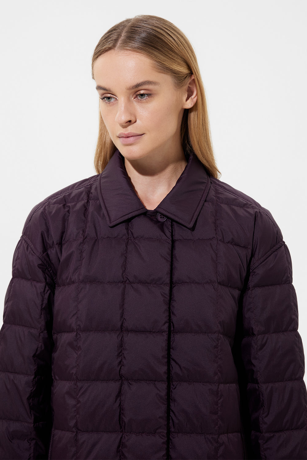 Kalik Down Shirt Micro Pomegranate