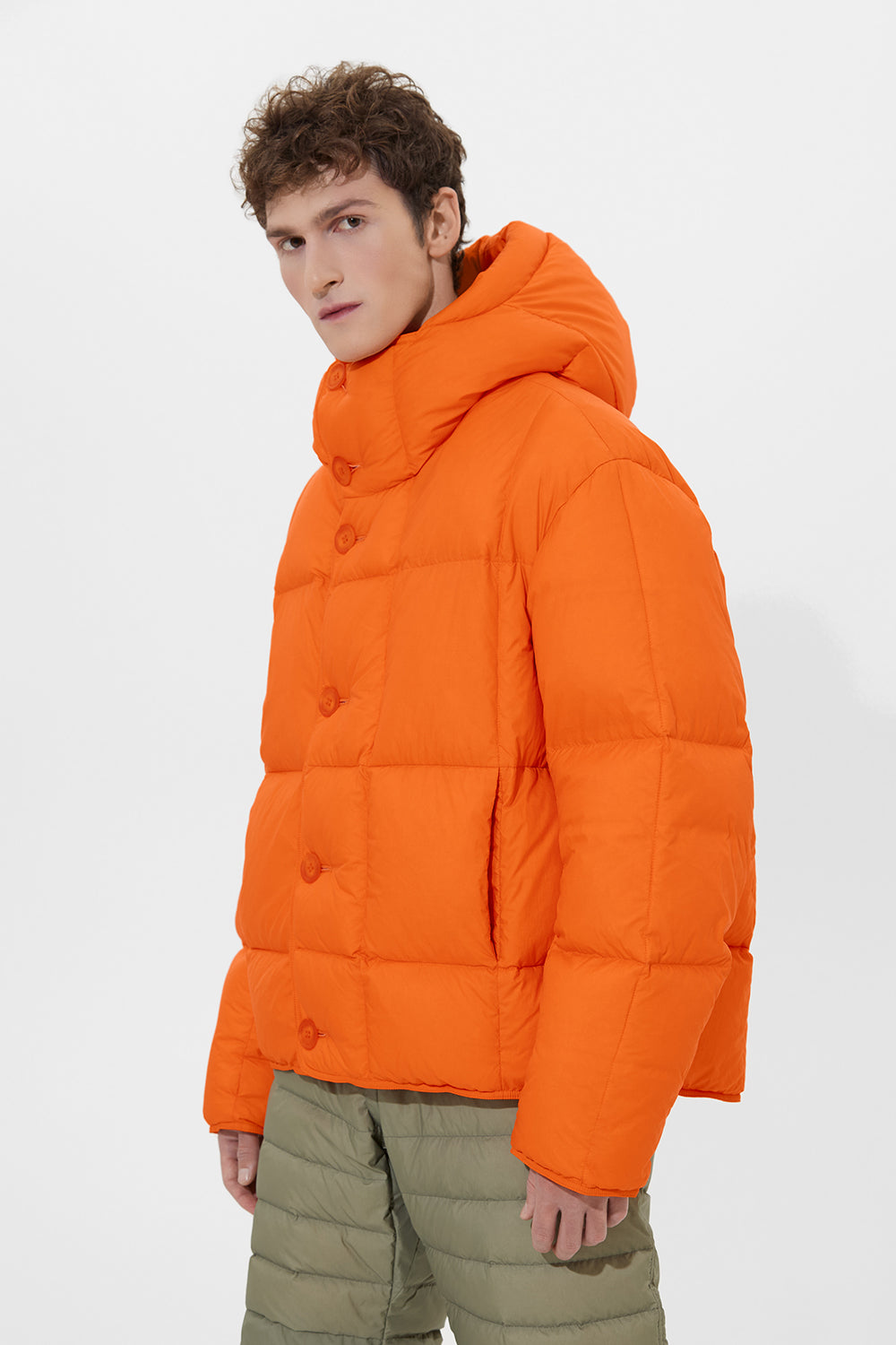 Young Jacket Man Micro Orange