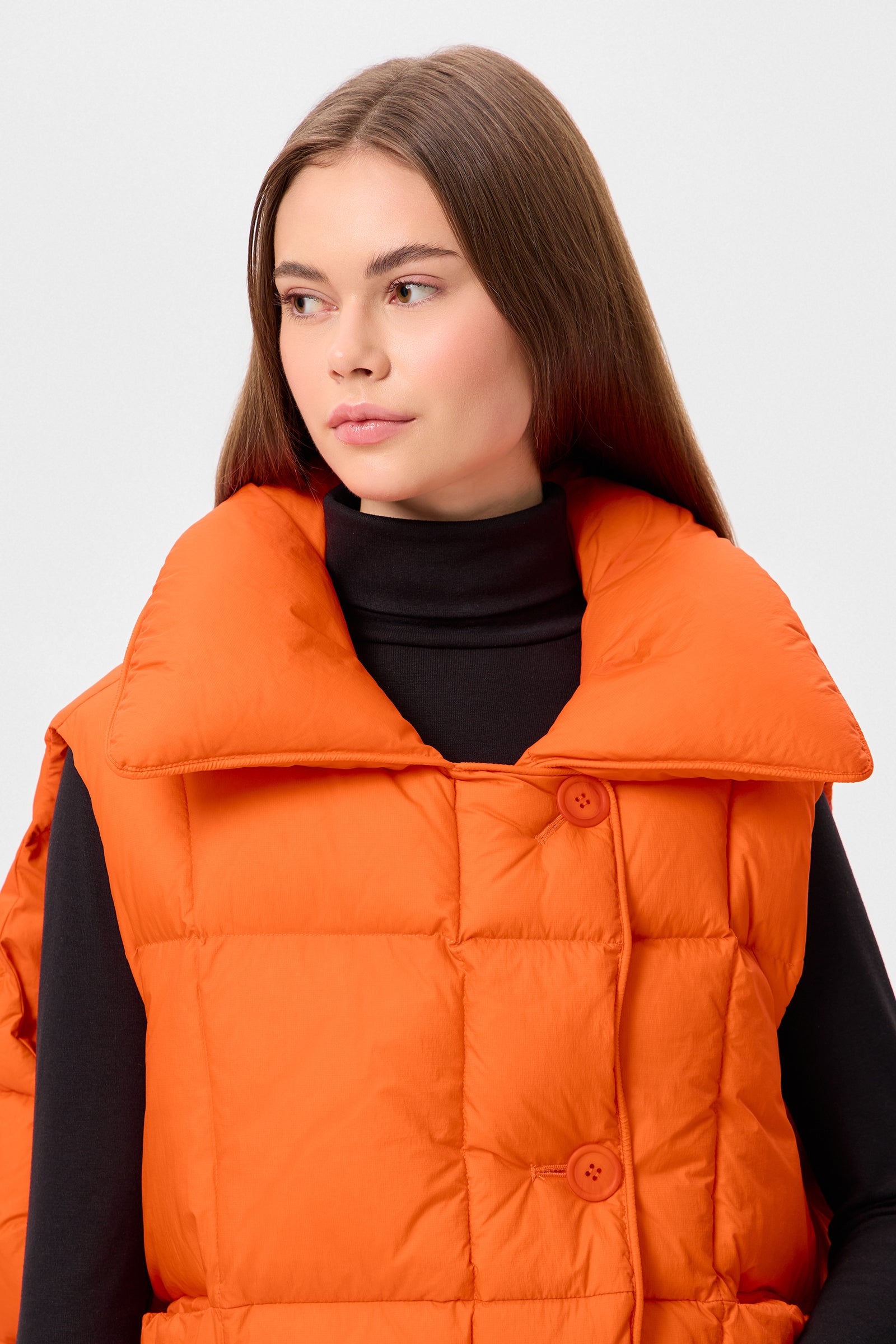 Cozy Cloud Vest Micro Orange