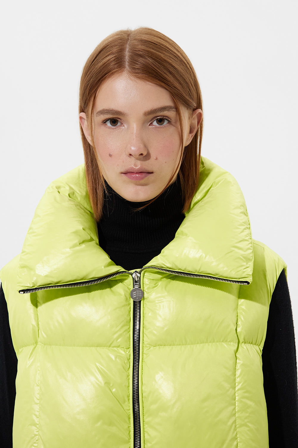 Zip Vest Silky Lime