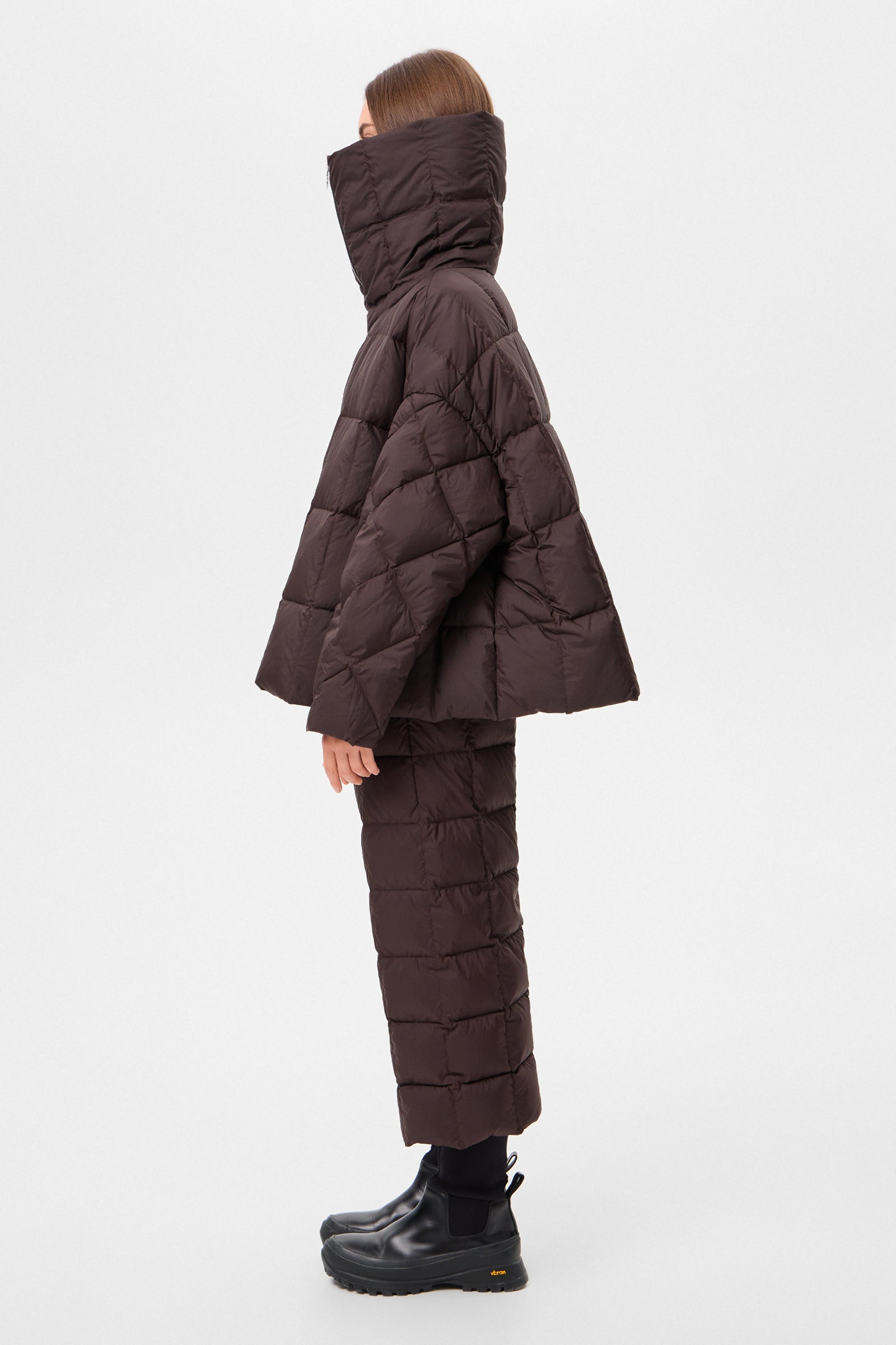 COZY ARCO JACKET MICRO BROWN