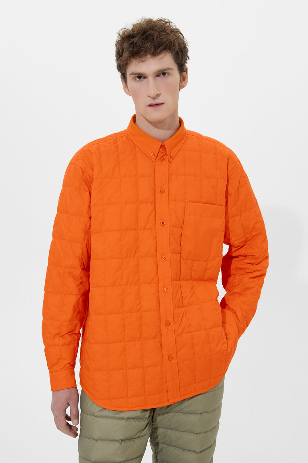 Kalik Shirt Man Micro Orange