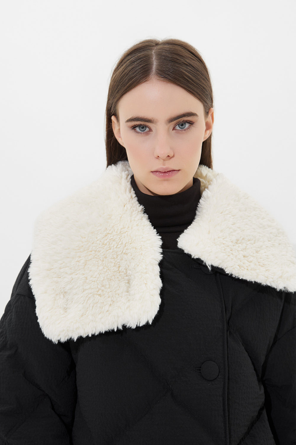 Shearling Queen Stefania Black