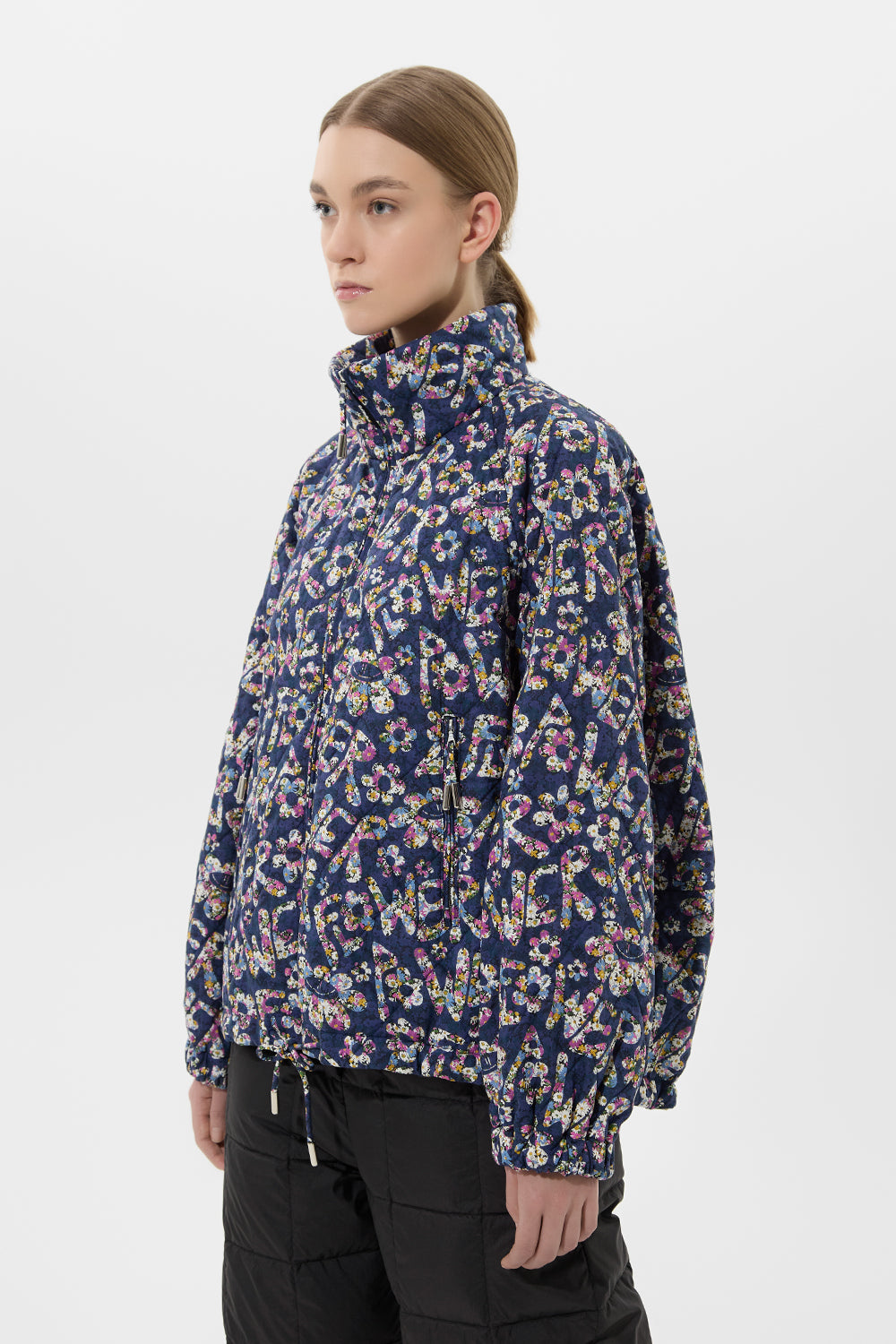 Trial Jacket Flower Navy