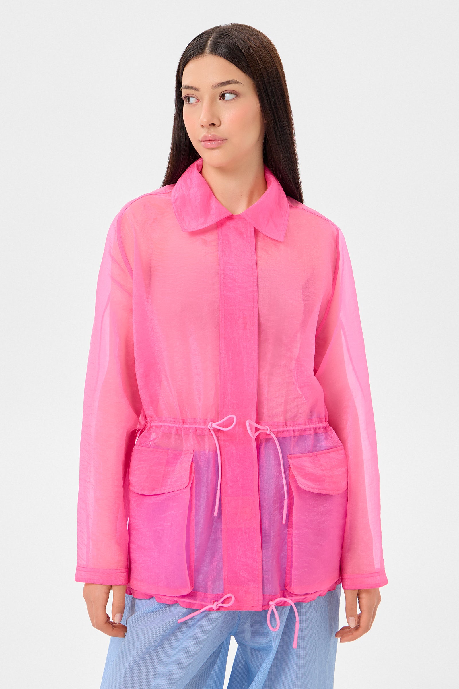 Cap Jacket Neon Pink