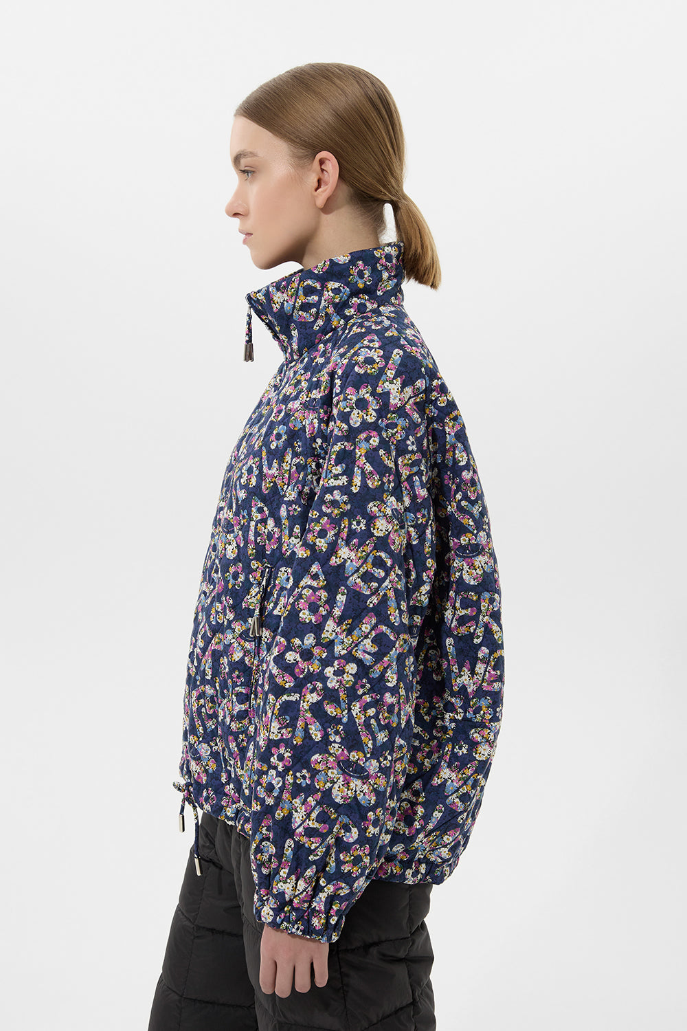 Trial Jacket Flower Navy