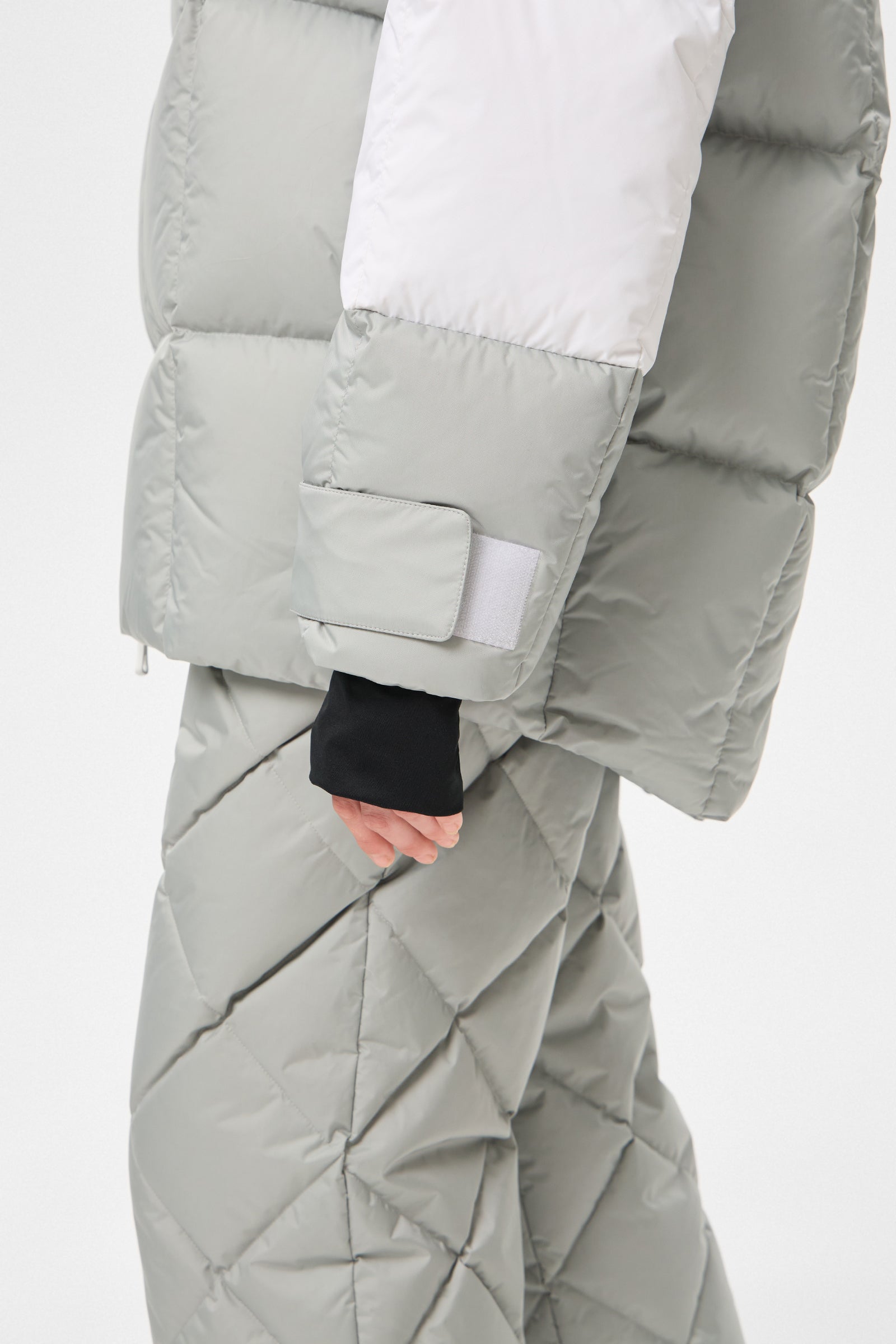Multi Apres Ski Long Wendy Jacket Tec Beige + White+ Grey