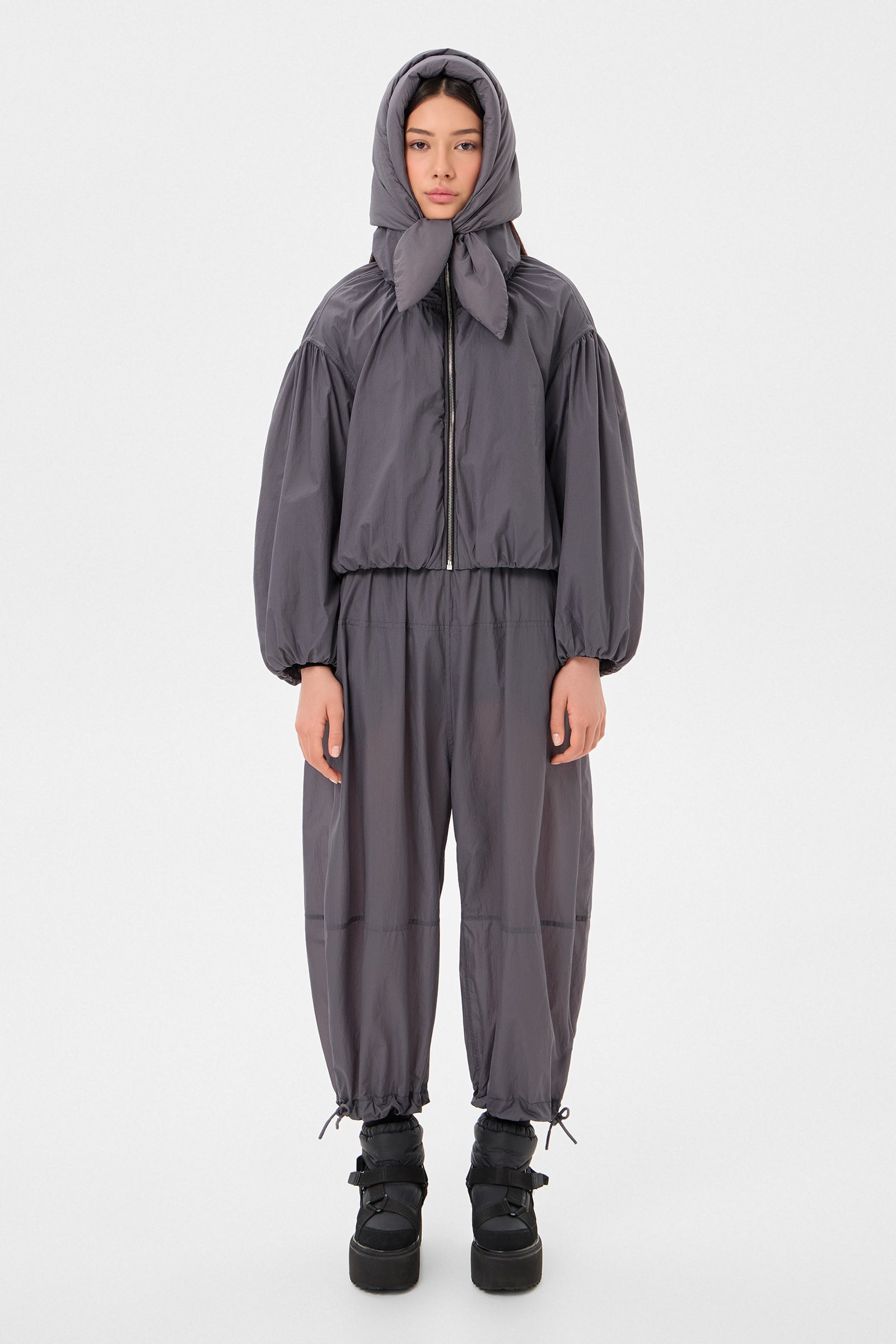 Hustka Hood Ketchup Grey
