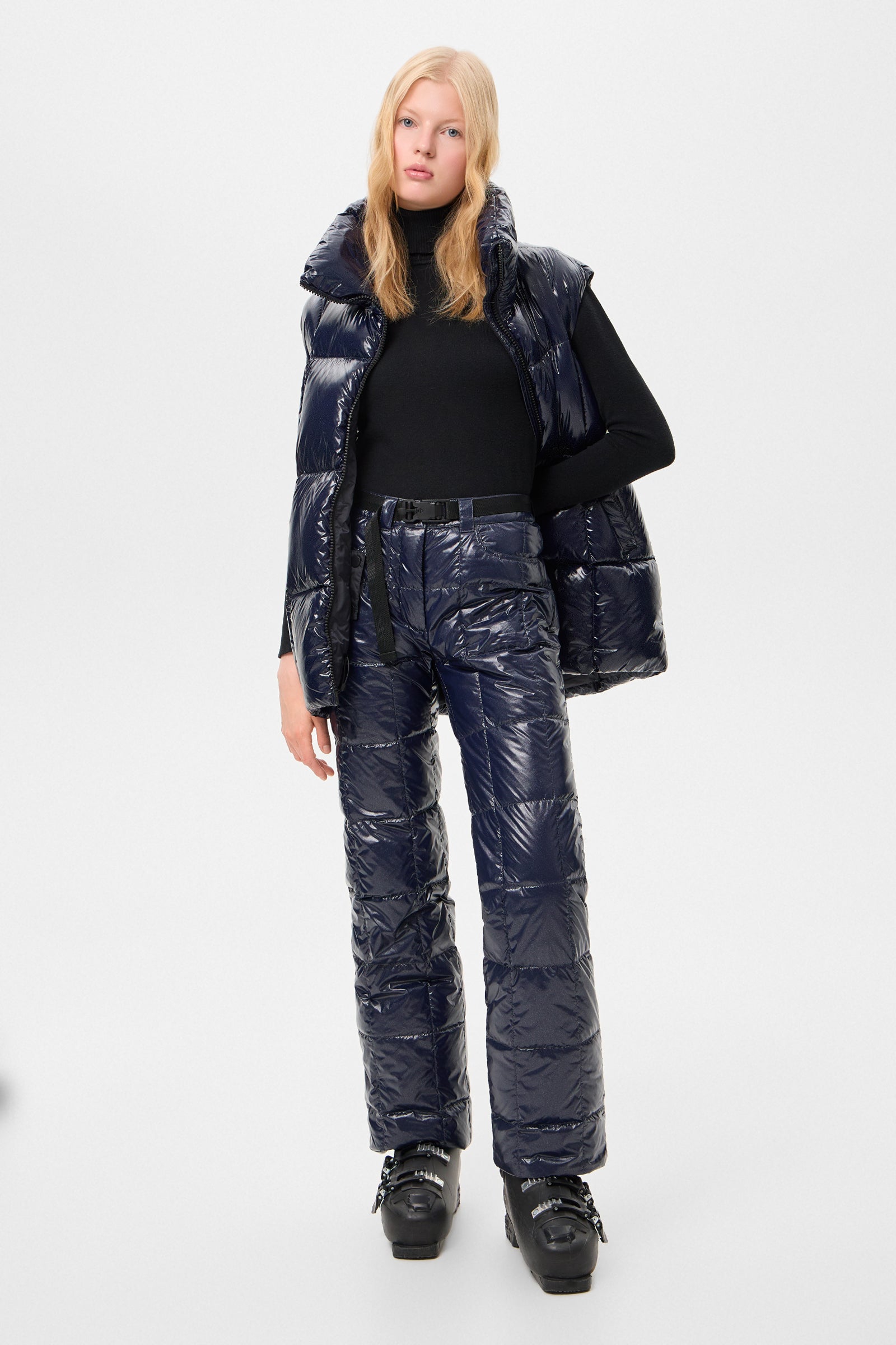 Apres Ski Chalet Pants Glitter Navy